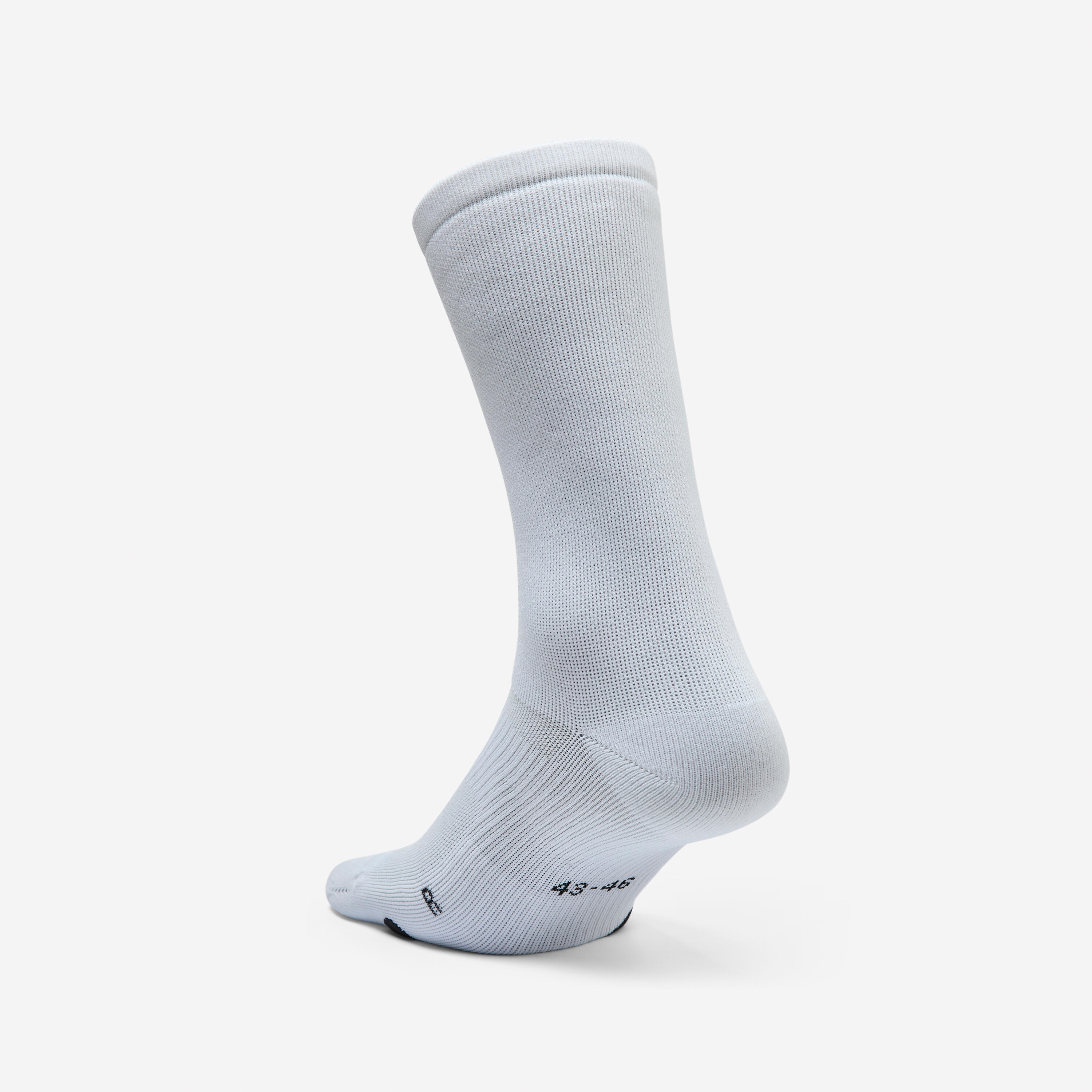 Chaussettes de fitness mi-mollet x5, blanc 5/7