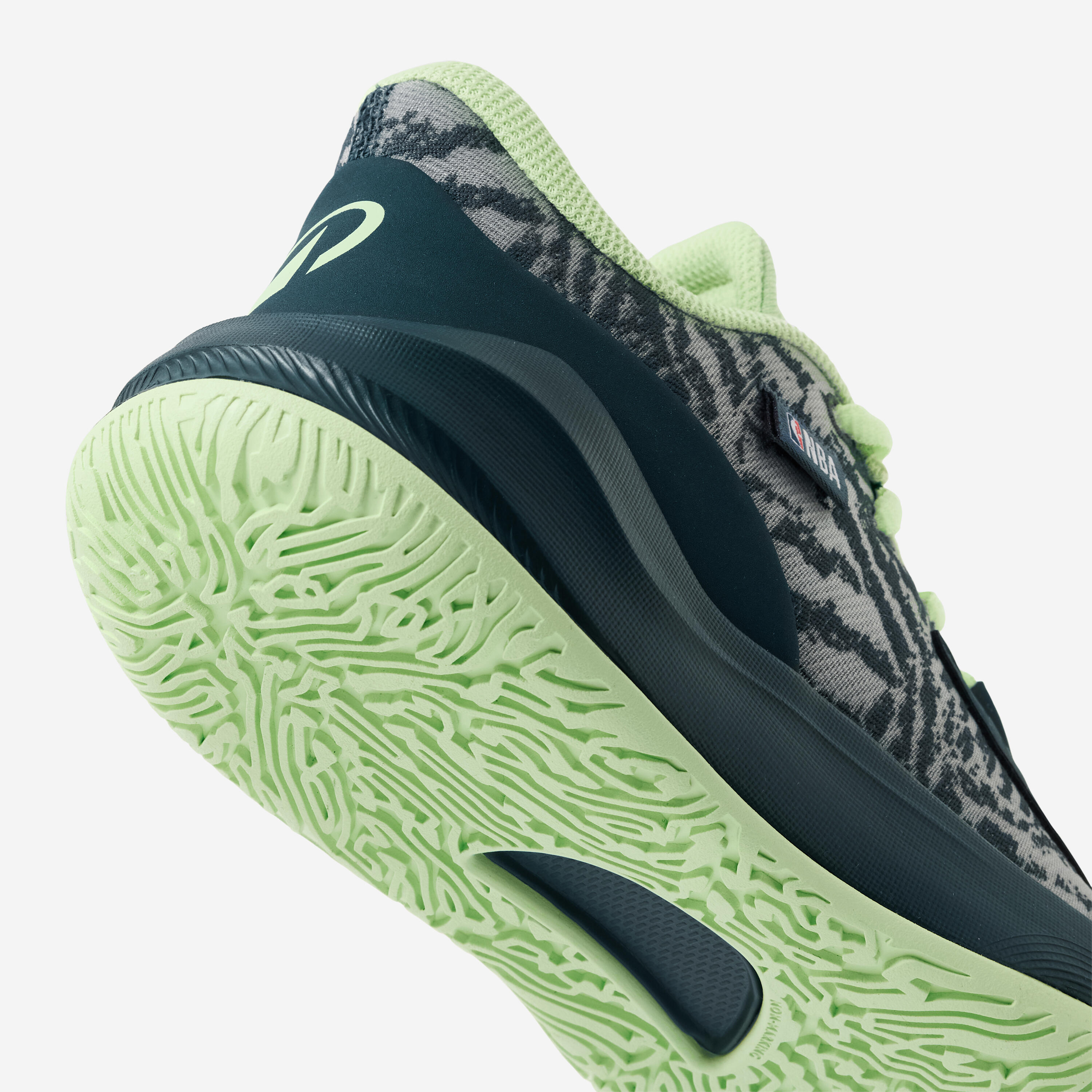 Chaussure de basketball NBA Boston celtics enfant - FAST 900 LOW noire et verte 6/6