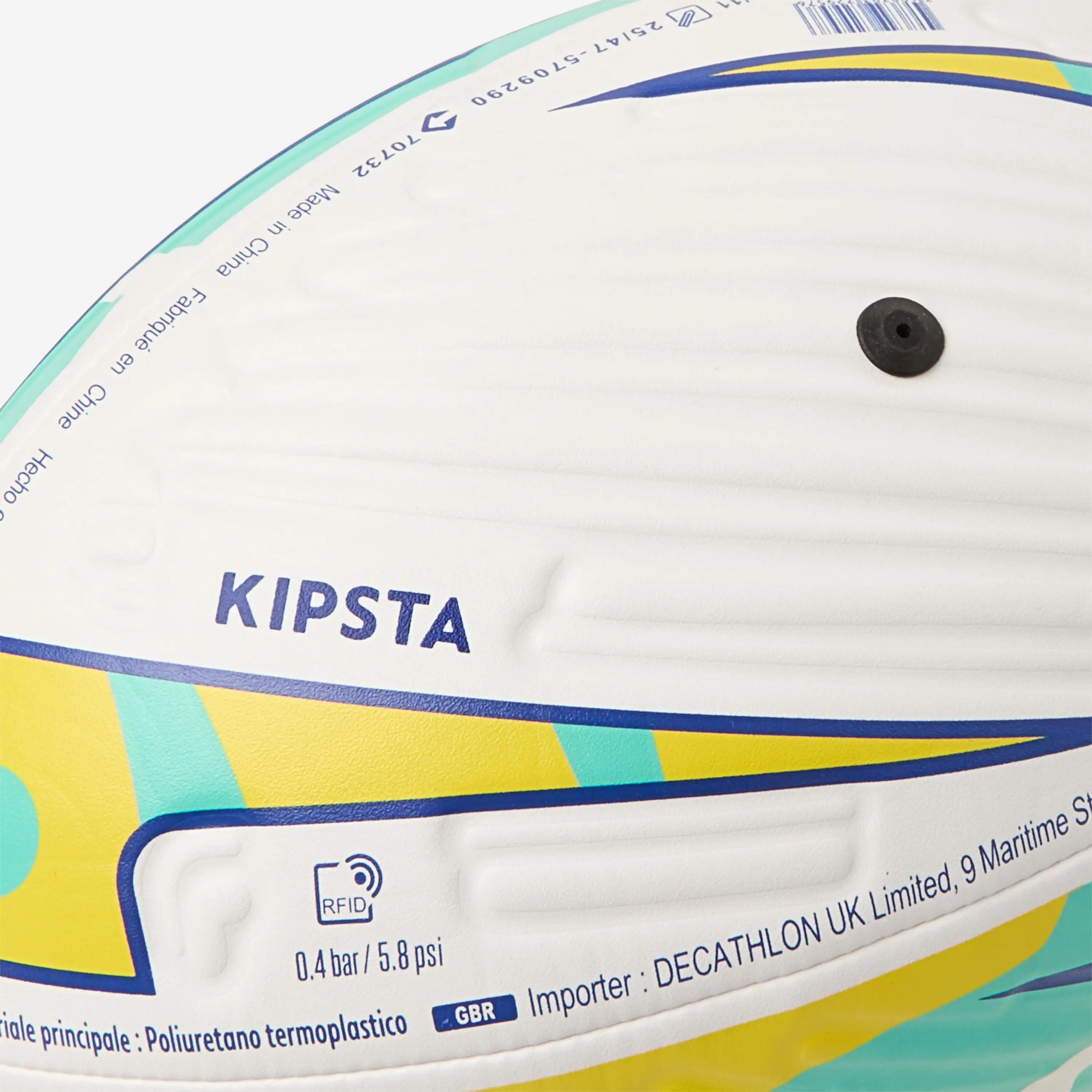 Pilota de rugbi platja talla 3, Tiki verd i blanc 4/4