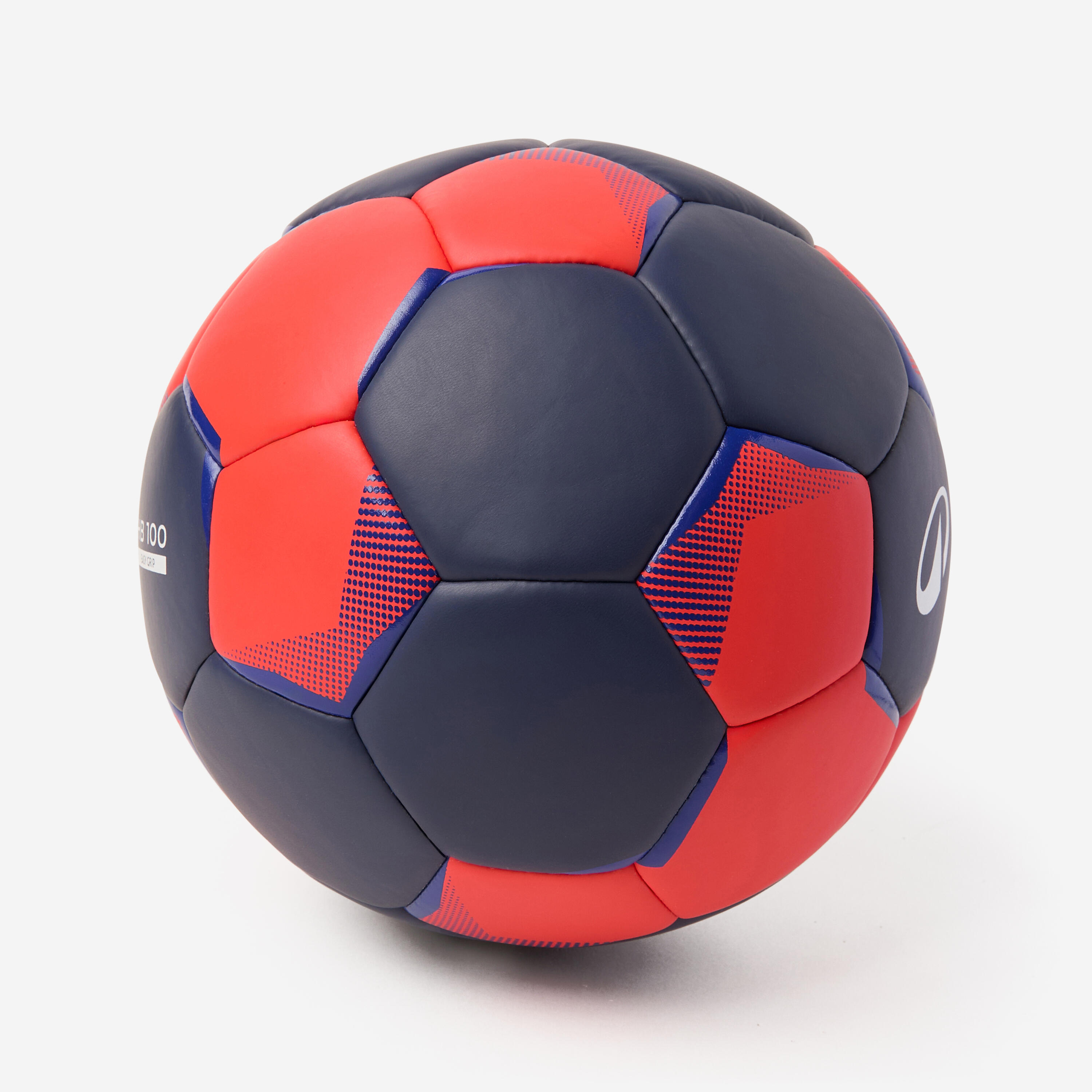 Pilota d'handbol talla 3, H100 Easygrip blau taronja 3/7