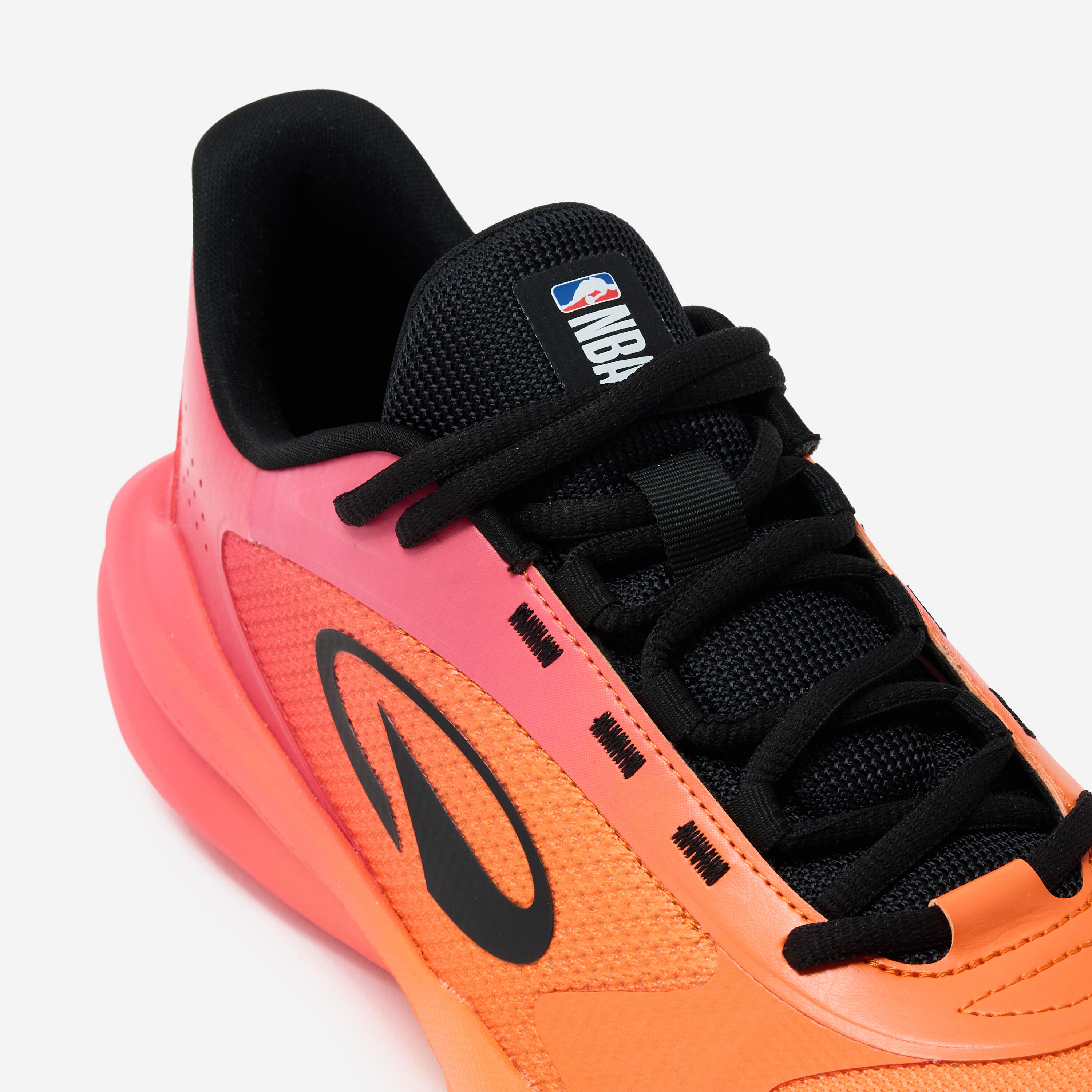 Chaussure de basket basses NBA miami homme femme - Fast 500 rose & orange 3/6