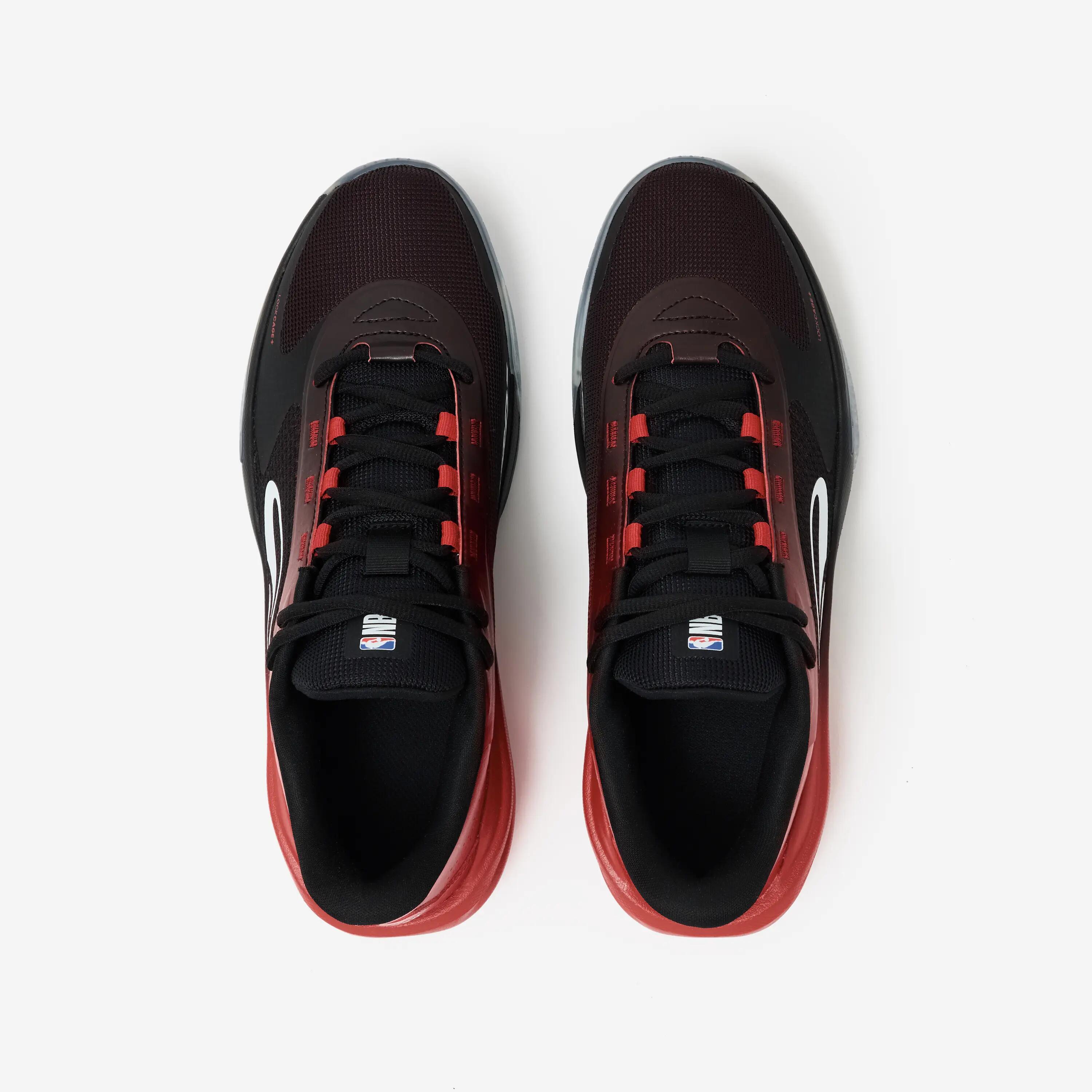 Basketbalschoenen Fast 500 NBA Chicago laag zwart/rood 5/9