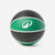 Mini ballon de basketball taille 1 enfant, K100 Noir vert