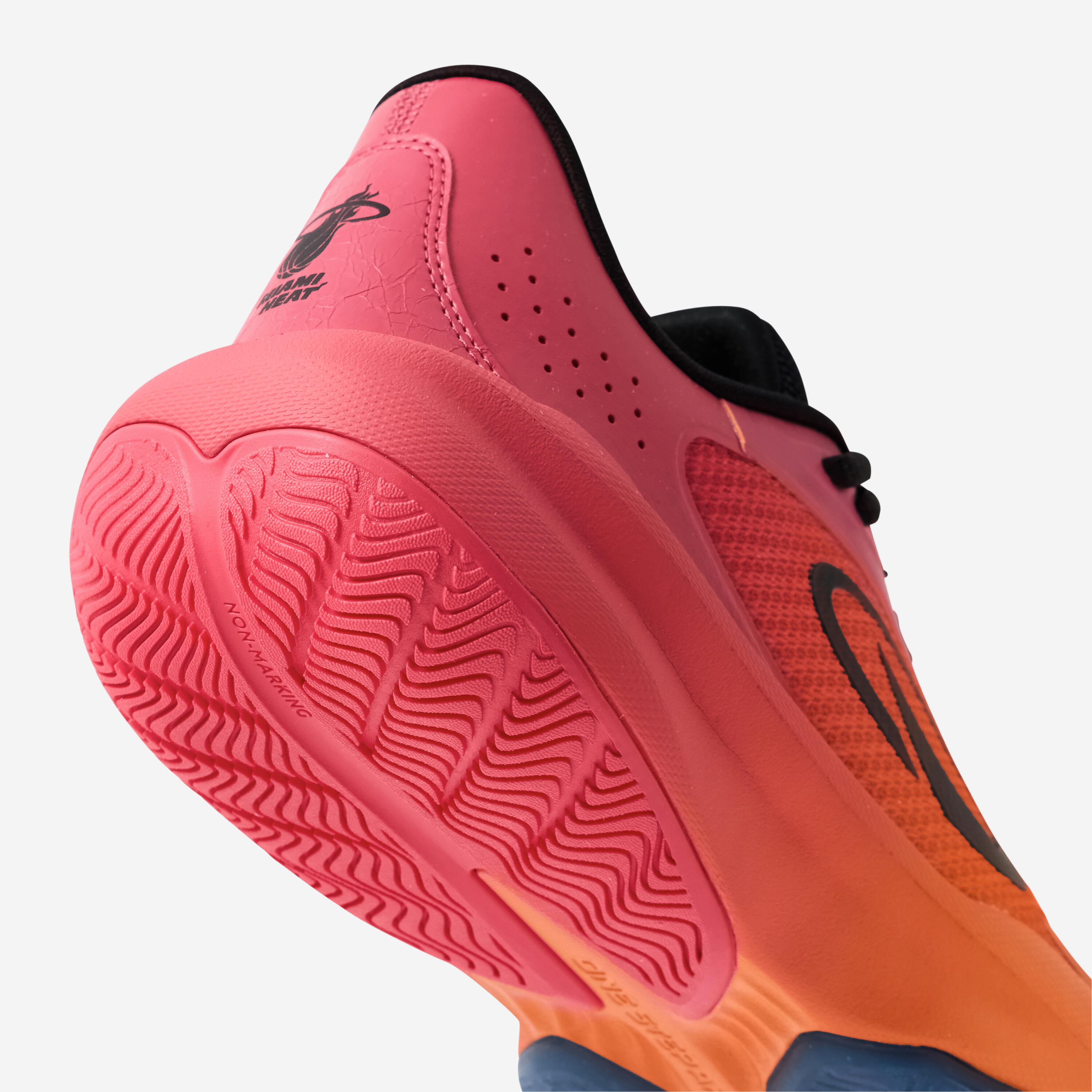 Chaussure de basket basses NBA miami homme femme - Fast 500 rose & orange 6/6