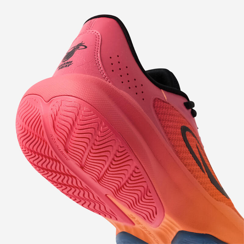 Ghete de baschet scurte NBA miami unisex - Fast 500 roz & portocaliu
