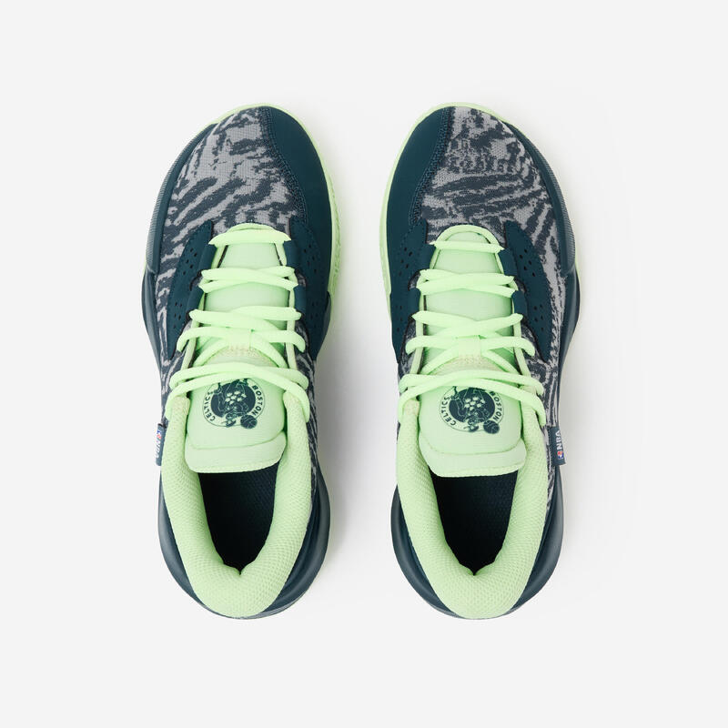 Încălțăminte de baschet NBA Boston celtics - FAST 900 LOW Negru-Verde, Copii