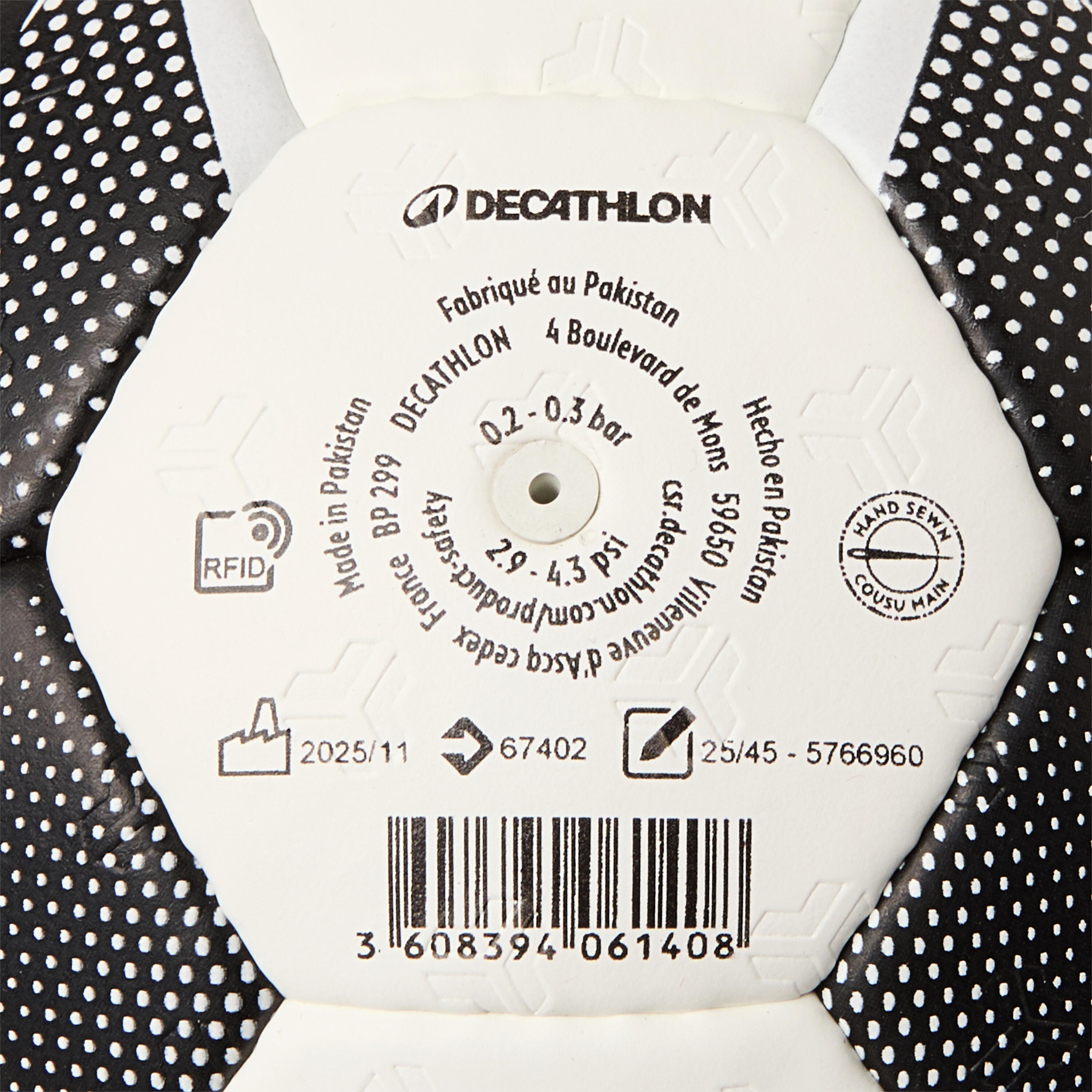 Balón de balonmano talla 2 - HB900 Premium Grip 4/4
