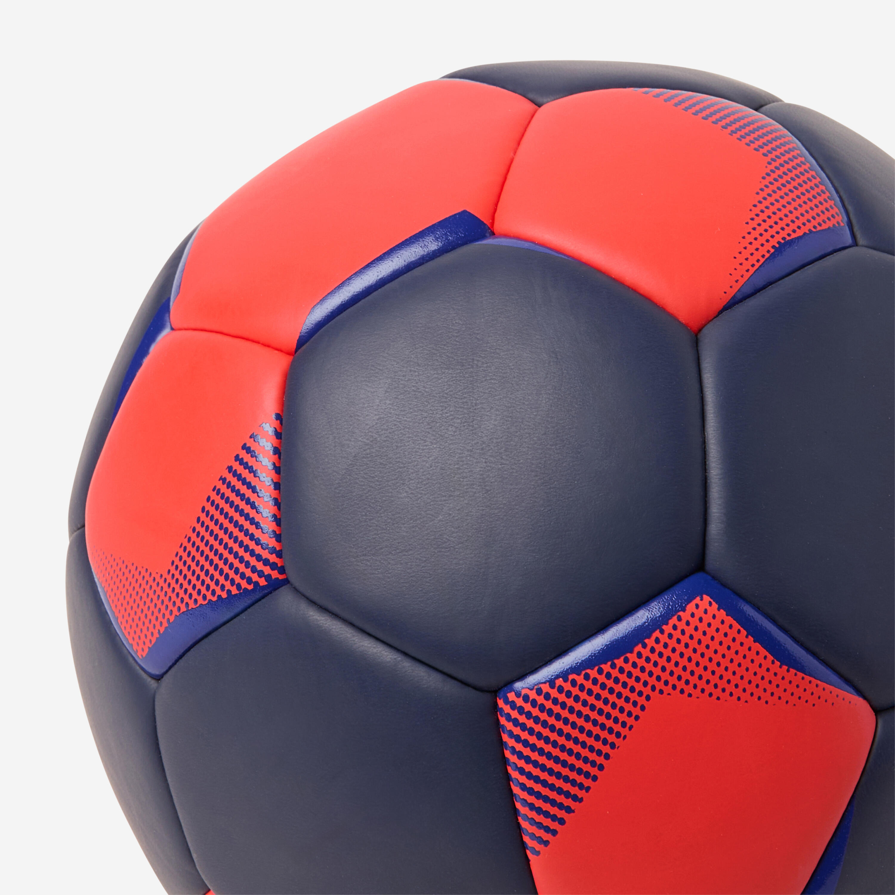 Pilota d'handbol talla 2, H100 Easygrip blau taronja 6/8