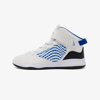 Kids Basketball Shoe SE100 High Cut White Blue