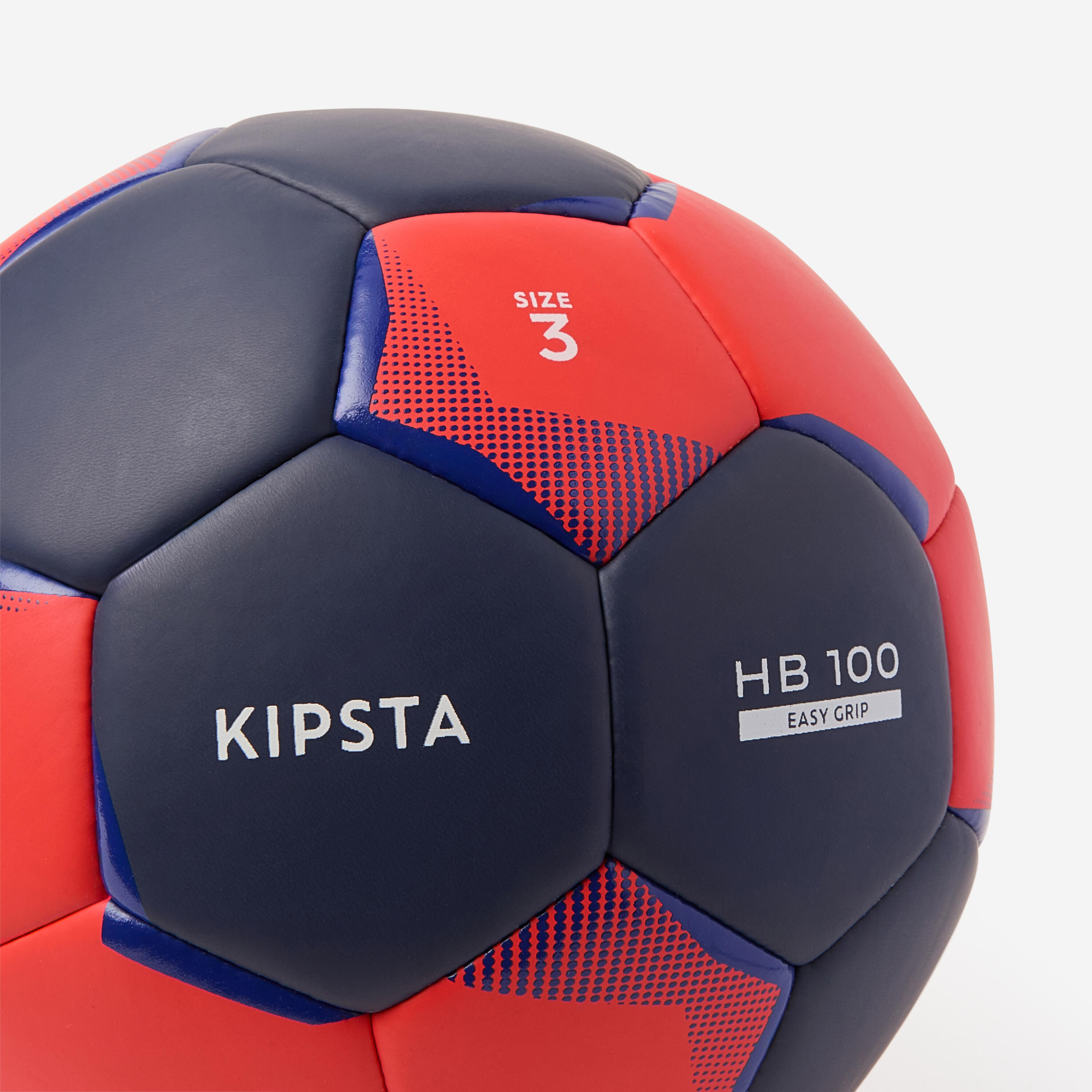 Pilota d'handbol talla 3, H100 Easygrip blau taronja 5/7