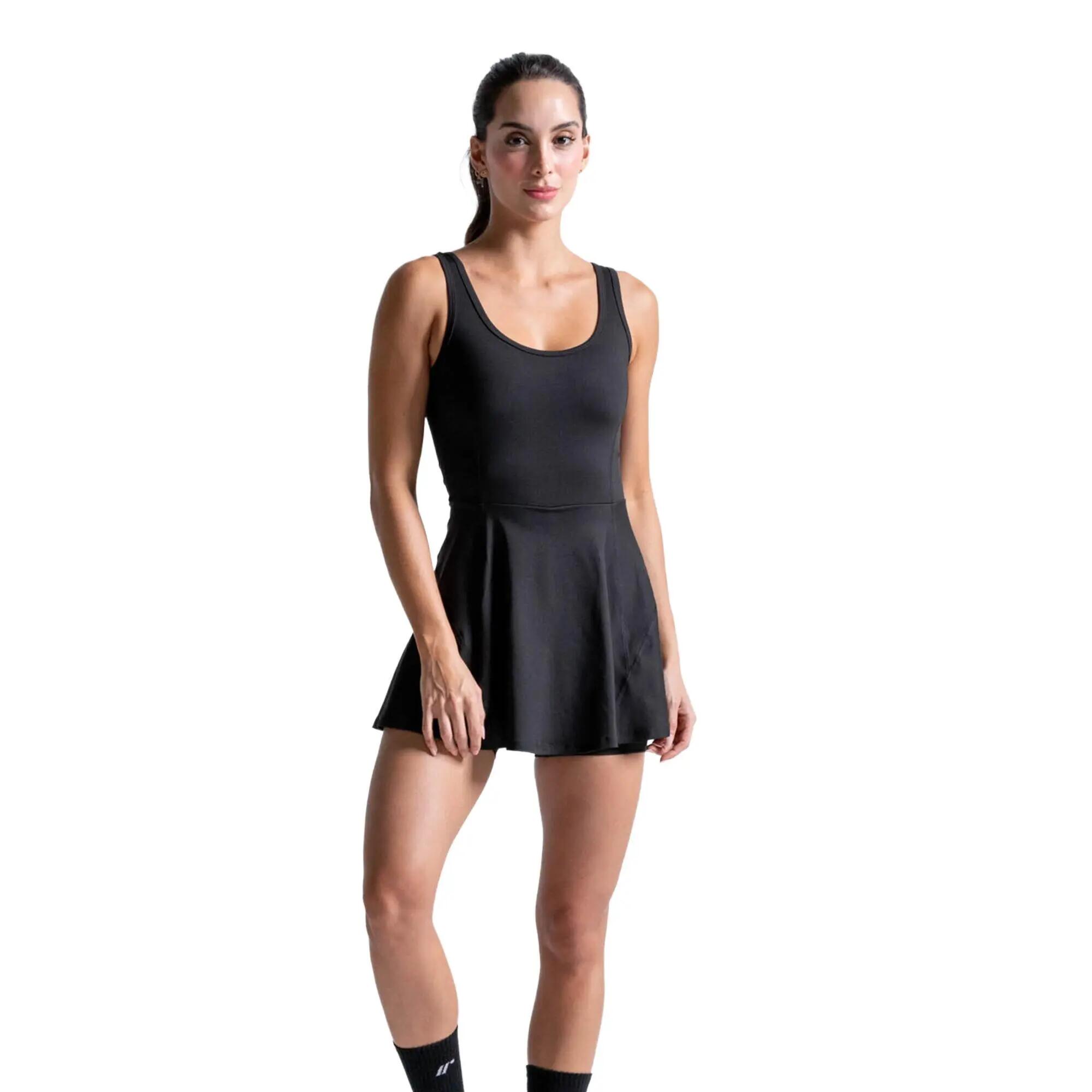 Vestido de racketball con licra para Mujer Racketball Armonia - Negro 2/6