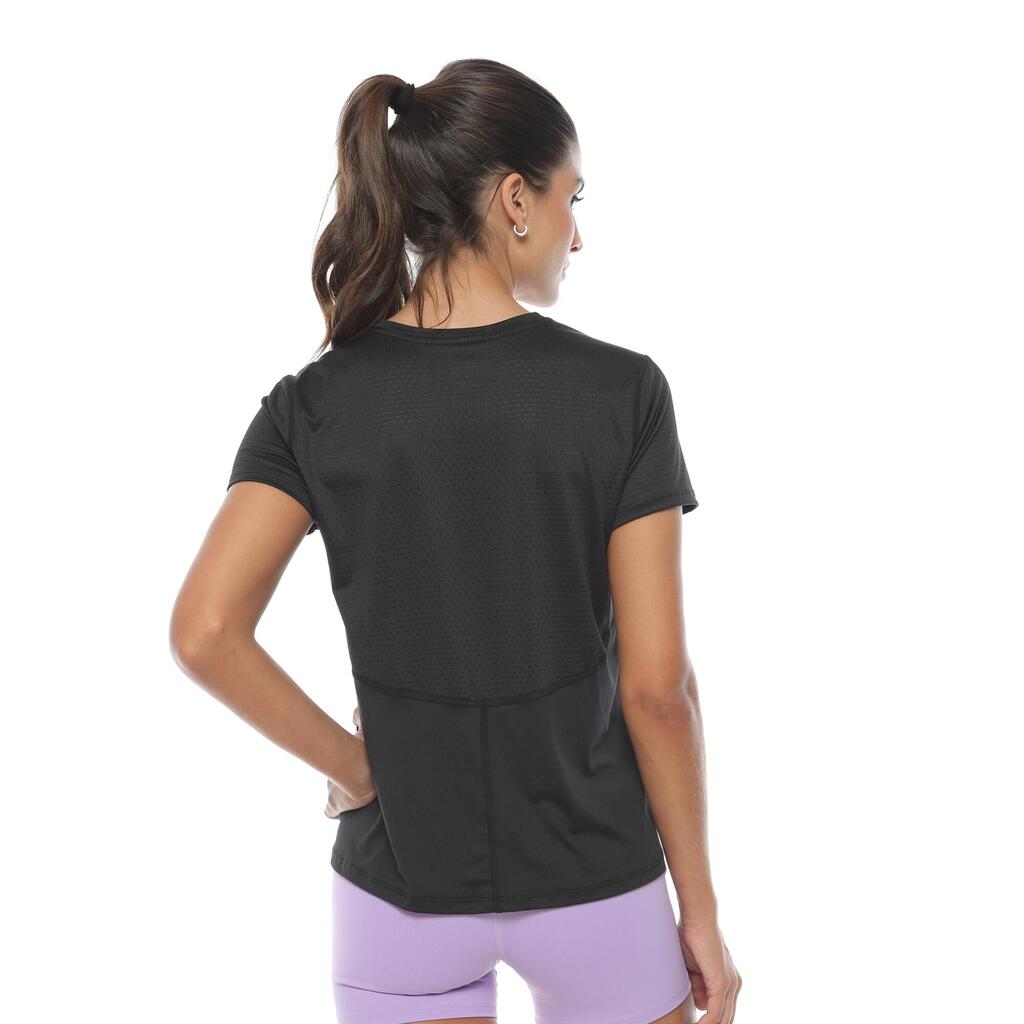 Camiseta de entrenamiento Equilibrio para Mujer Racketball - Negro