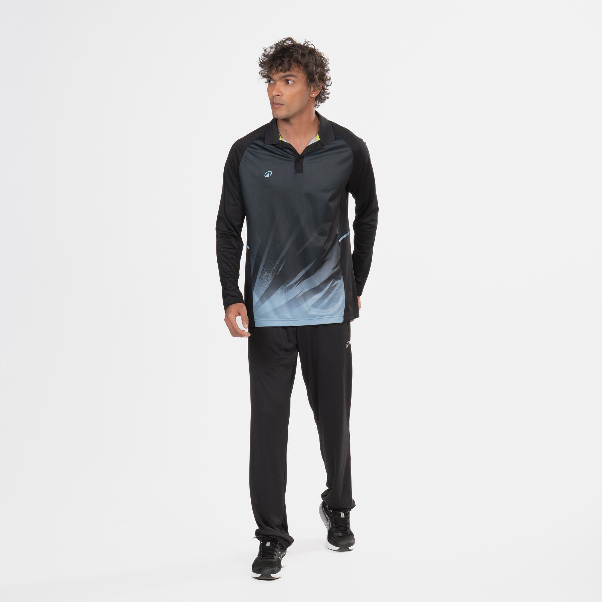 decathlon CRICKET POLO CP 500 FULL SLEEVE POLO MEN BLACK-picture-25