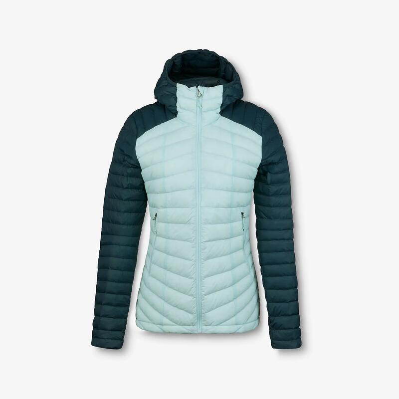 Kadın Outdoor Trekking Şişme Mont -3 °C - Mavi/Gri - Xplore