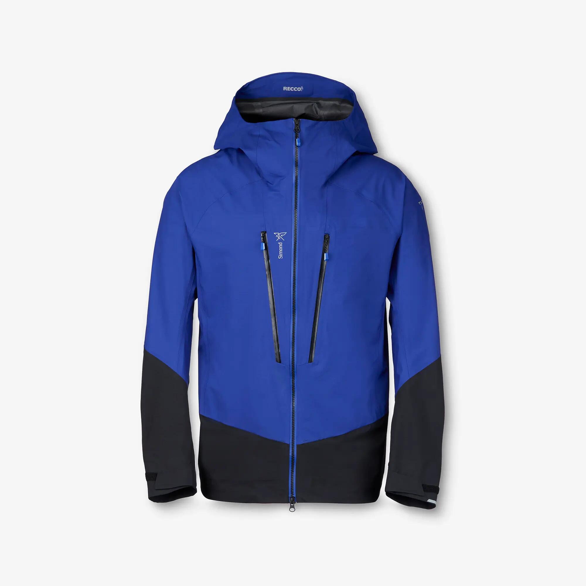 Veste d’alpinisme imperméable et légère homme, Wilder Alpi light bleu 11/11