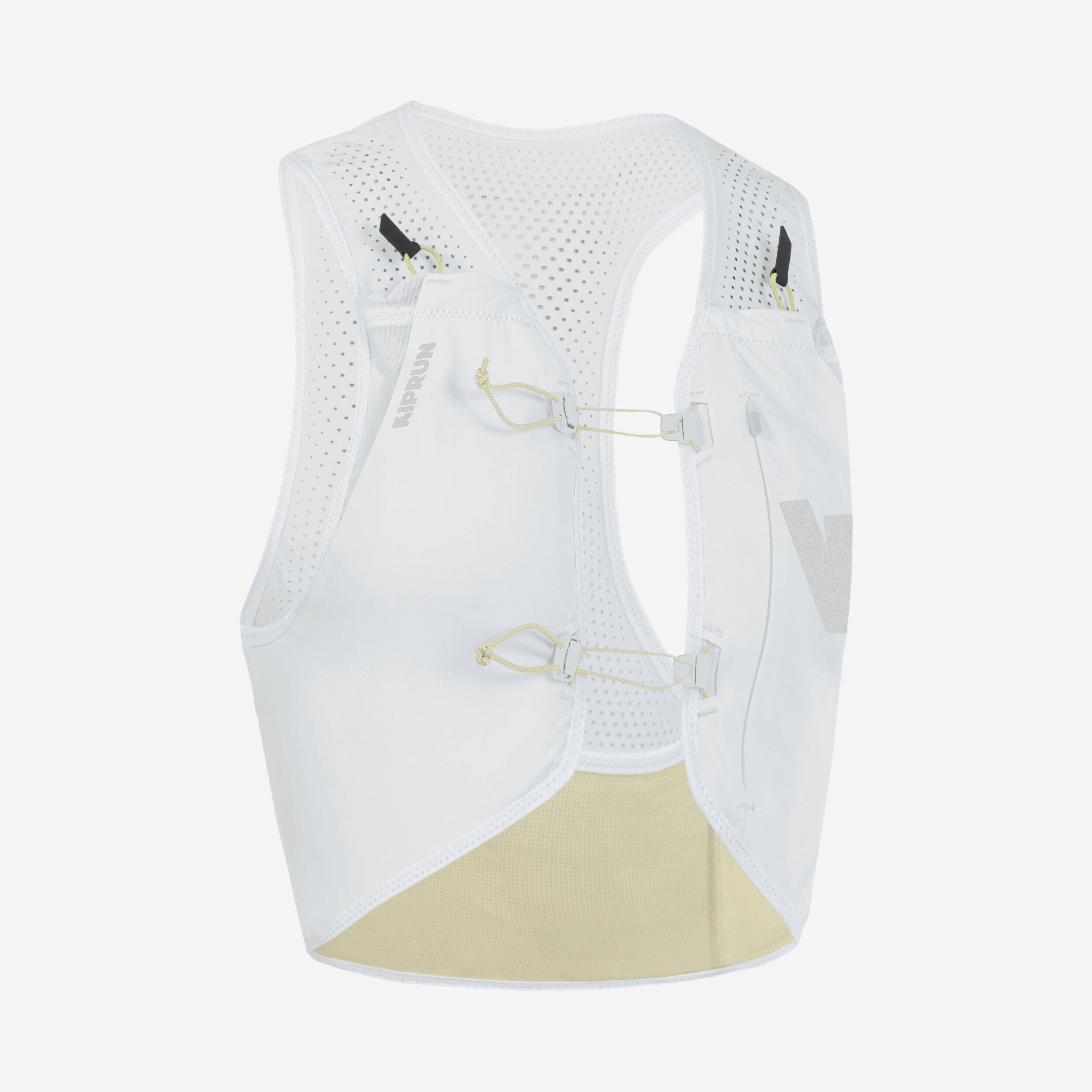 Hydration vest 3L running competition, Kiprun 900 RACE white and yellow -  1