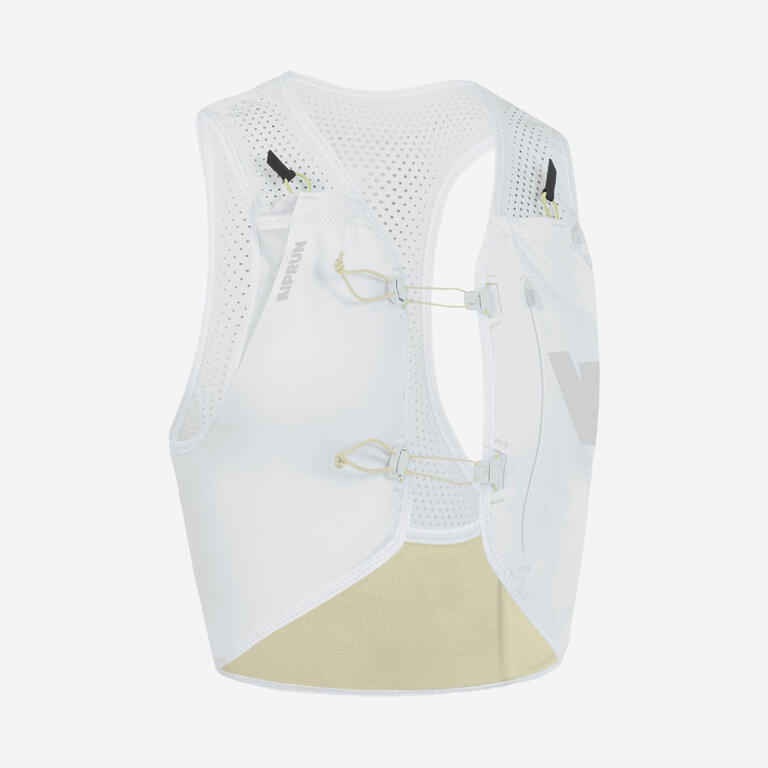Hydration Vest 3L Running Competition Kiprun 900 Race White and Yellow