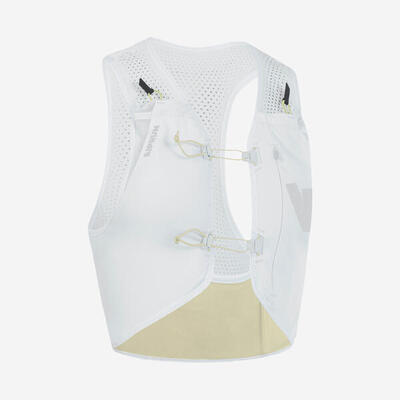 Gilet idrico running adulto RACE 900 3L bianco-giallo