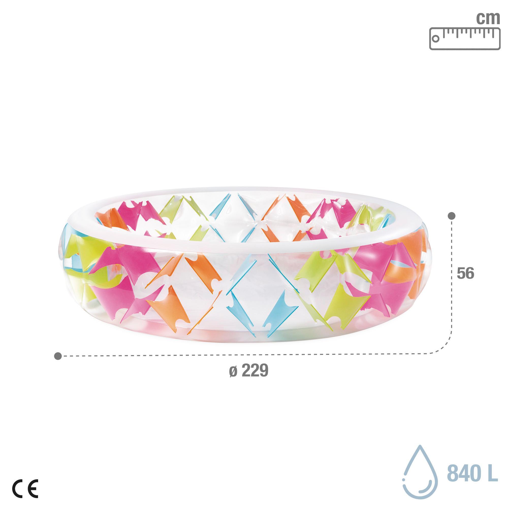 PISCINA HINCHABLE COLORES 229X56CM - 840 L - CD 6/7