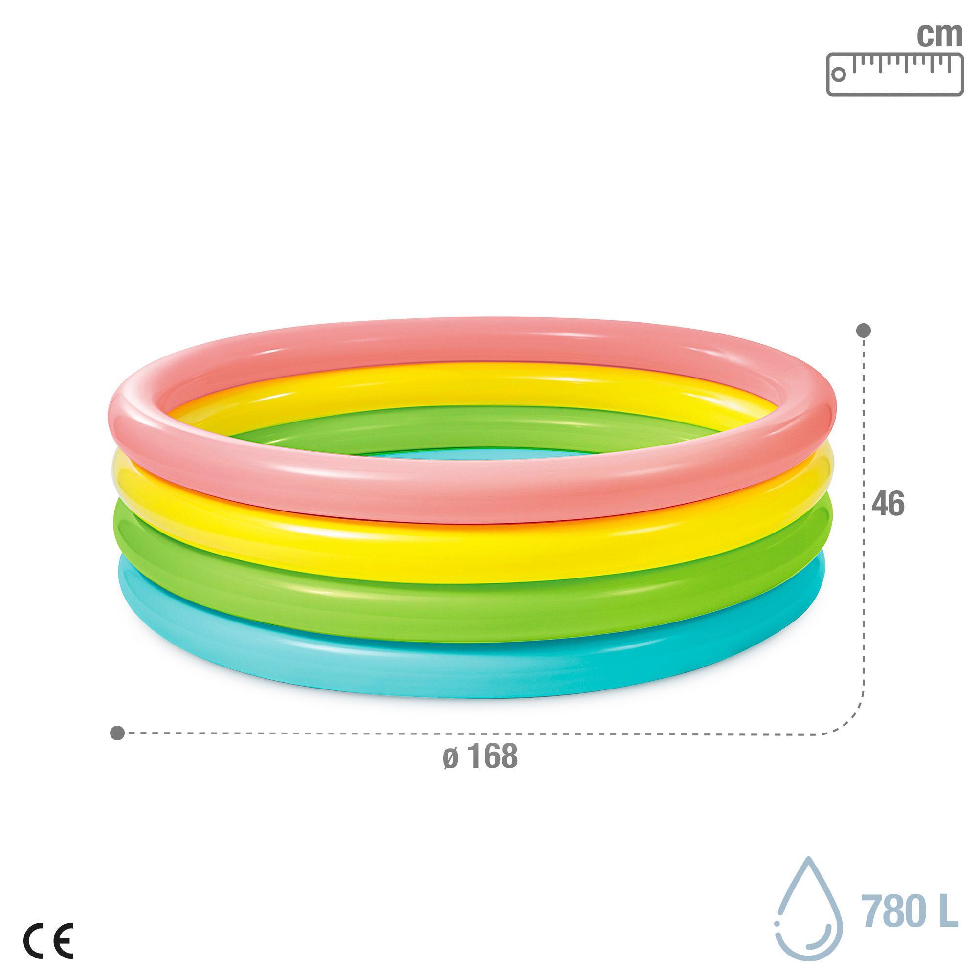 Piscina Inflable Cèrcols 168X46 + 3 ANYS 4/6