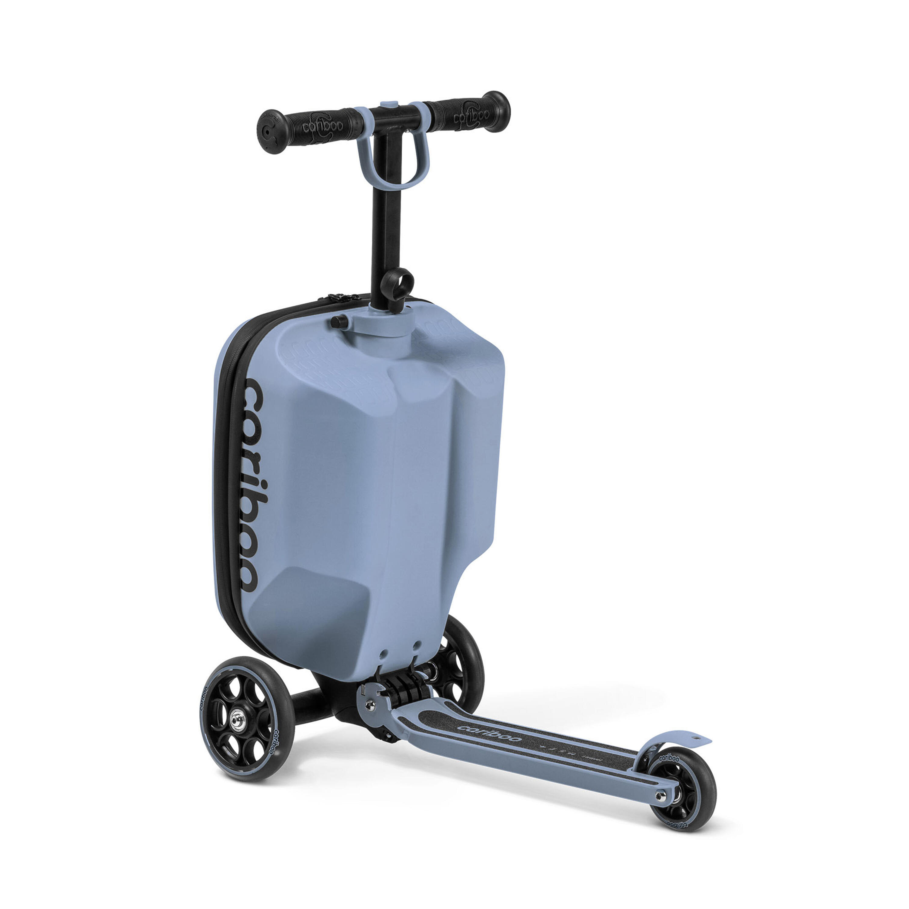 Hulajnoga trójkołowa z walizką Cariboo iTravel Navy koła LED 9/9