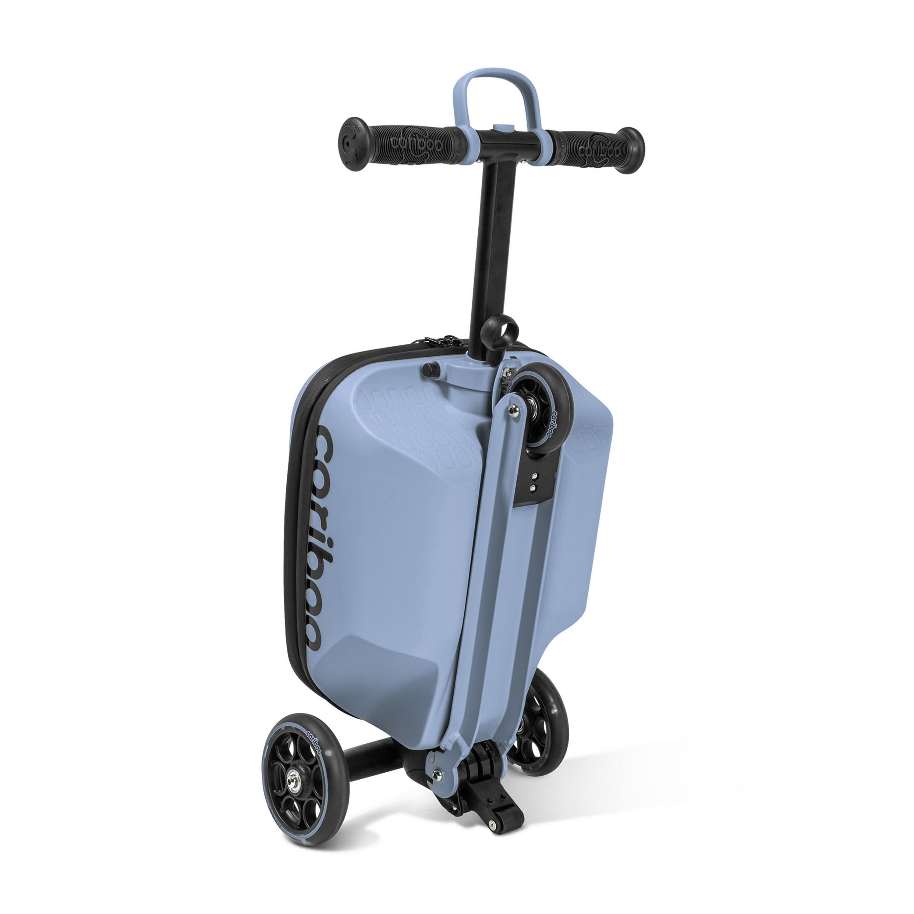 Hulajnoga trójkołowa z walizką Cariboo iTravel Navy koła LED 6/9