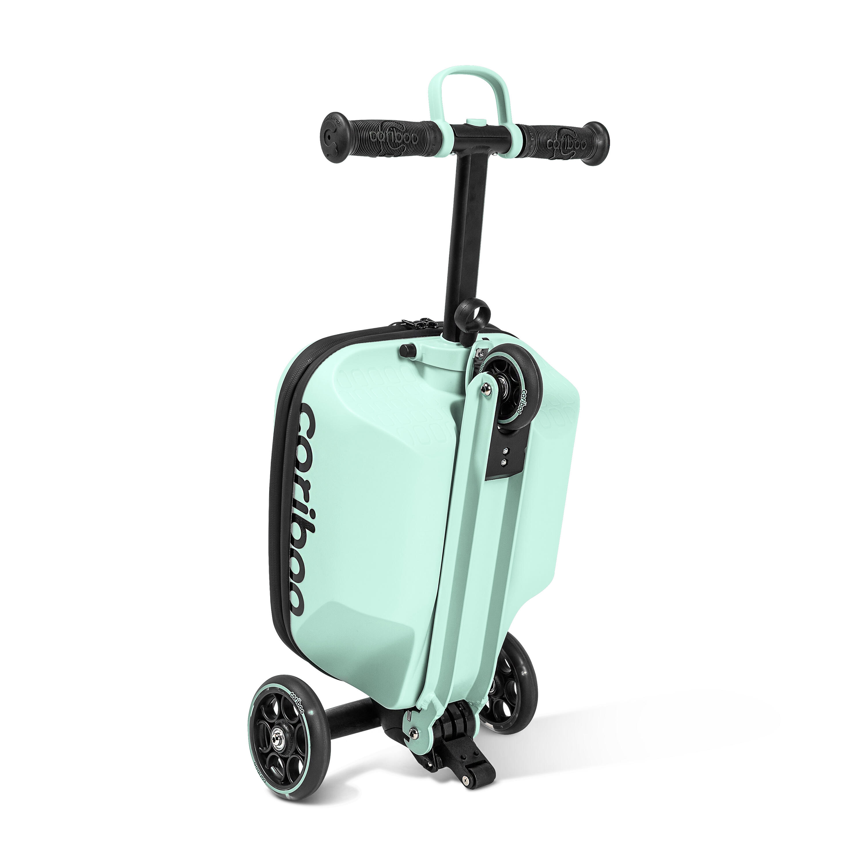 Hulajnoga trójkołowa z walizką Cariboo iTravel Mint koła LED 6/9