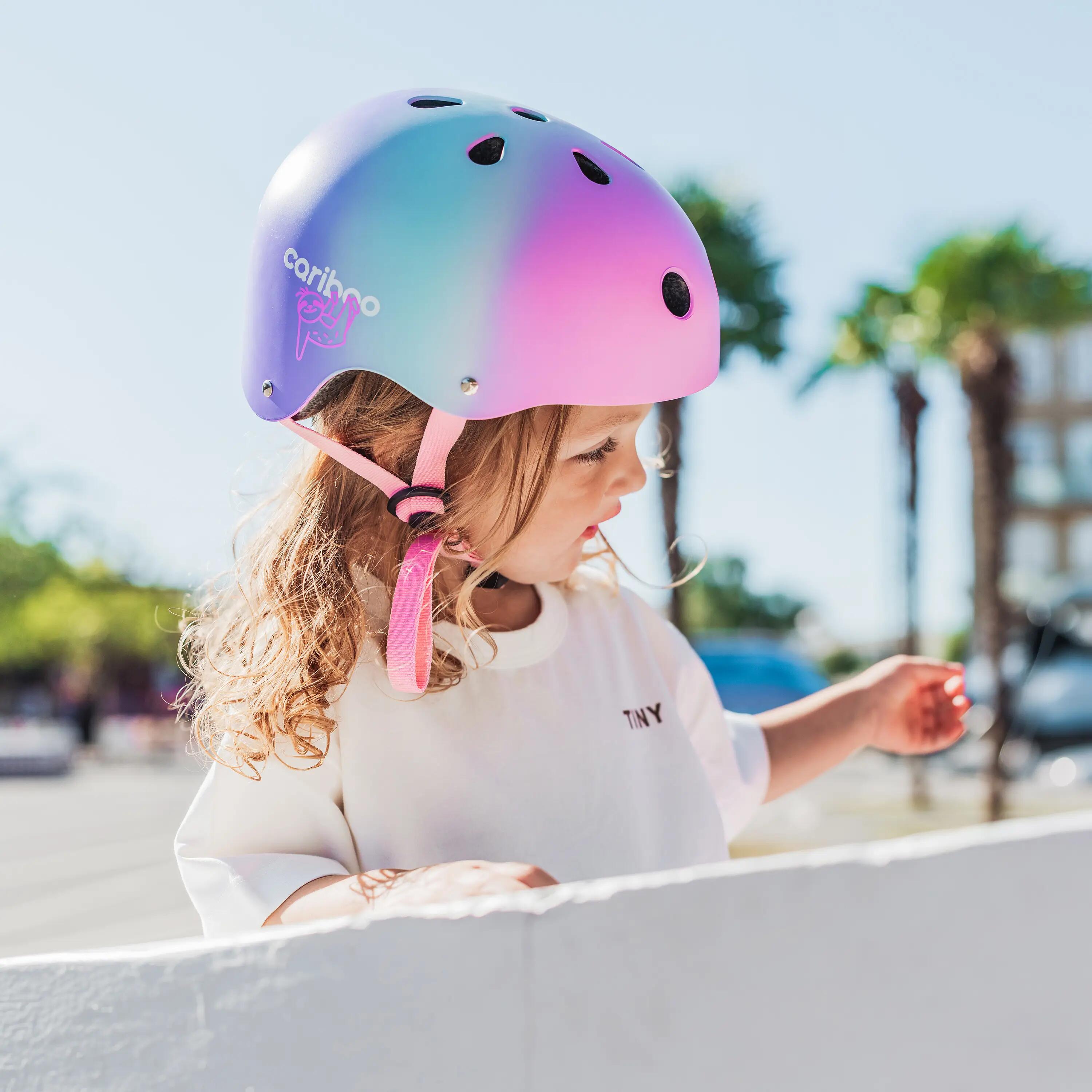 Kask rowerowy dla dzieci Cariboo Rainbow XS/S 48-52 cm 2/8