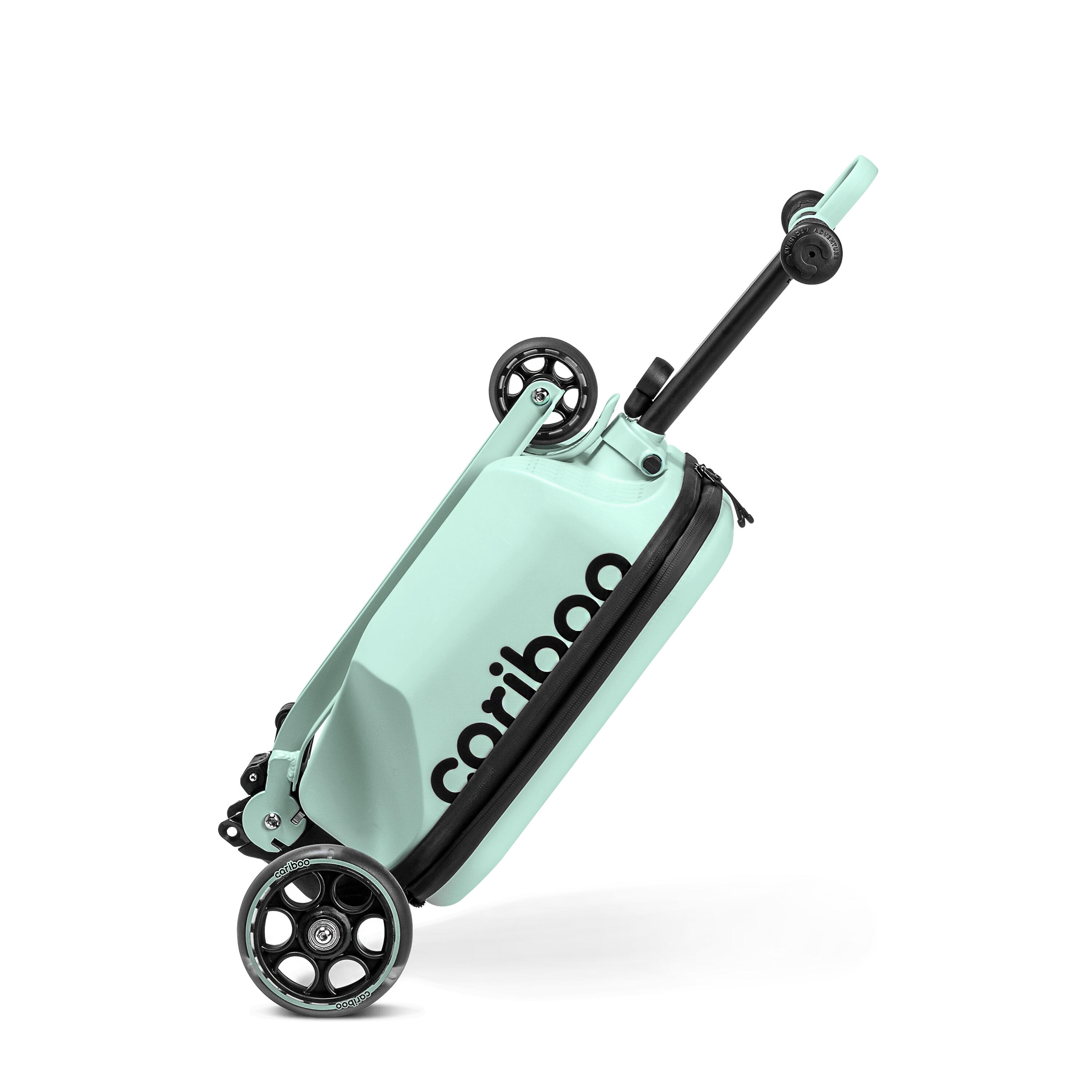 Hulajnoga trójkołowa z walizką Cariboo iTravel Mint koła LED 4/9