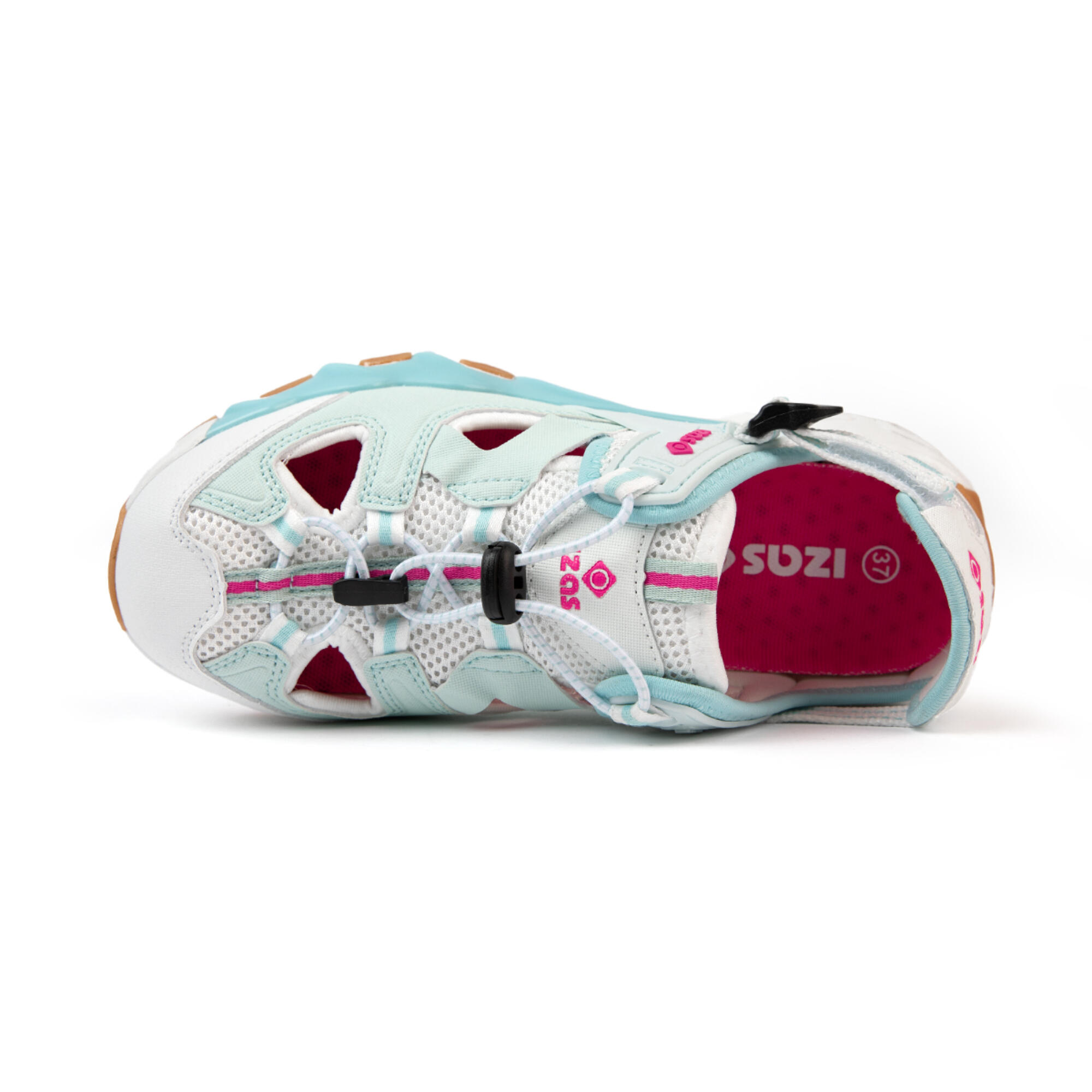 Sandalias cerradas de montaña y trekking Niños Izas Penk V3 rojo 3/5