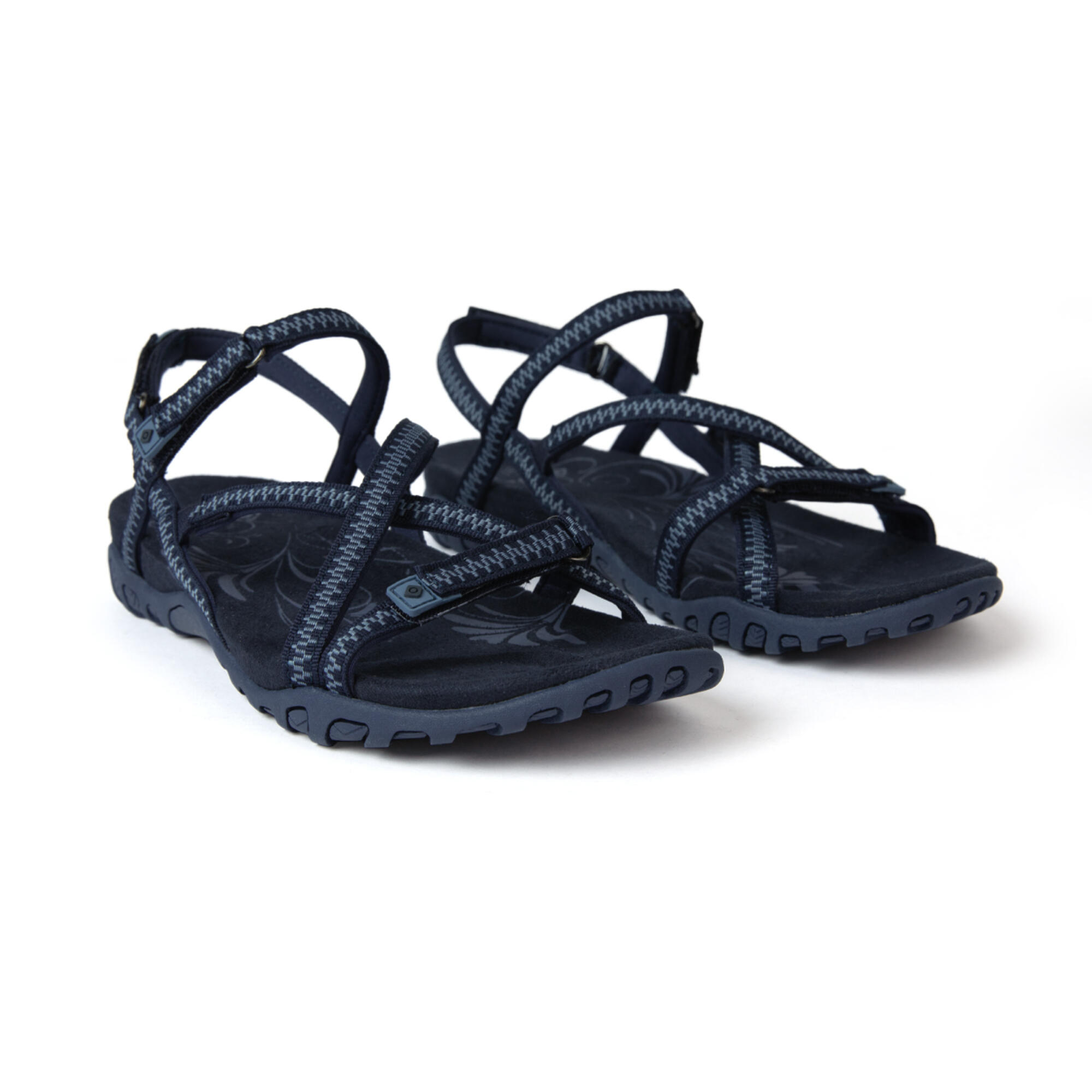 Sandalias de montaña y trekking Mujer Izas Kenia V4 azul oscuro 2/5