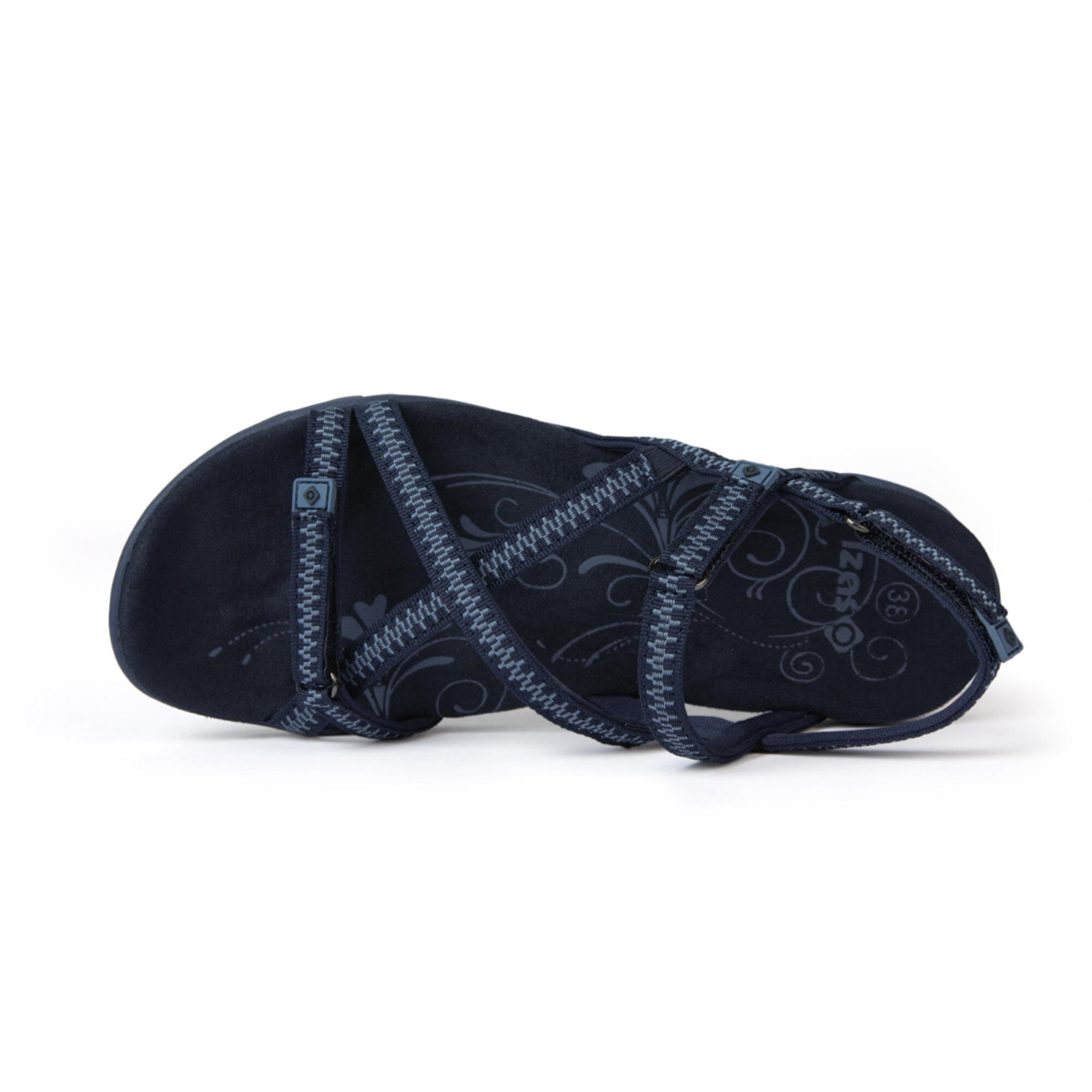 Sandalias de montaña y trekking Mujer Izas Kenia V4 azul oscuro 3/5
