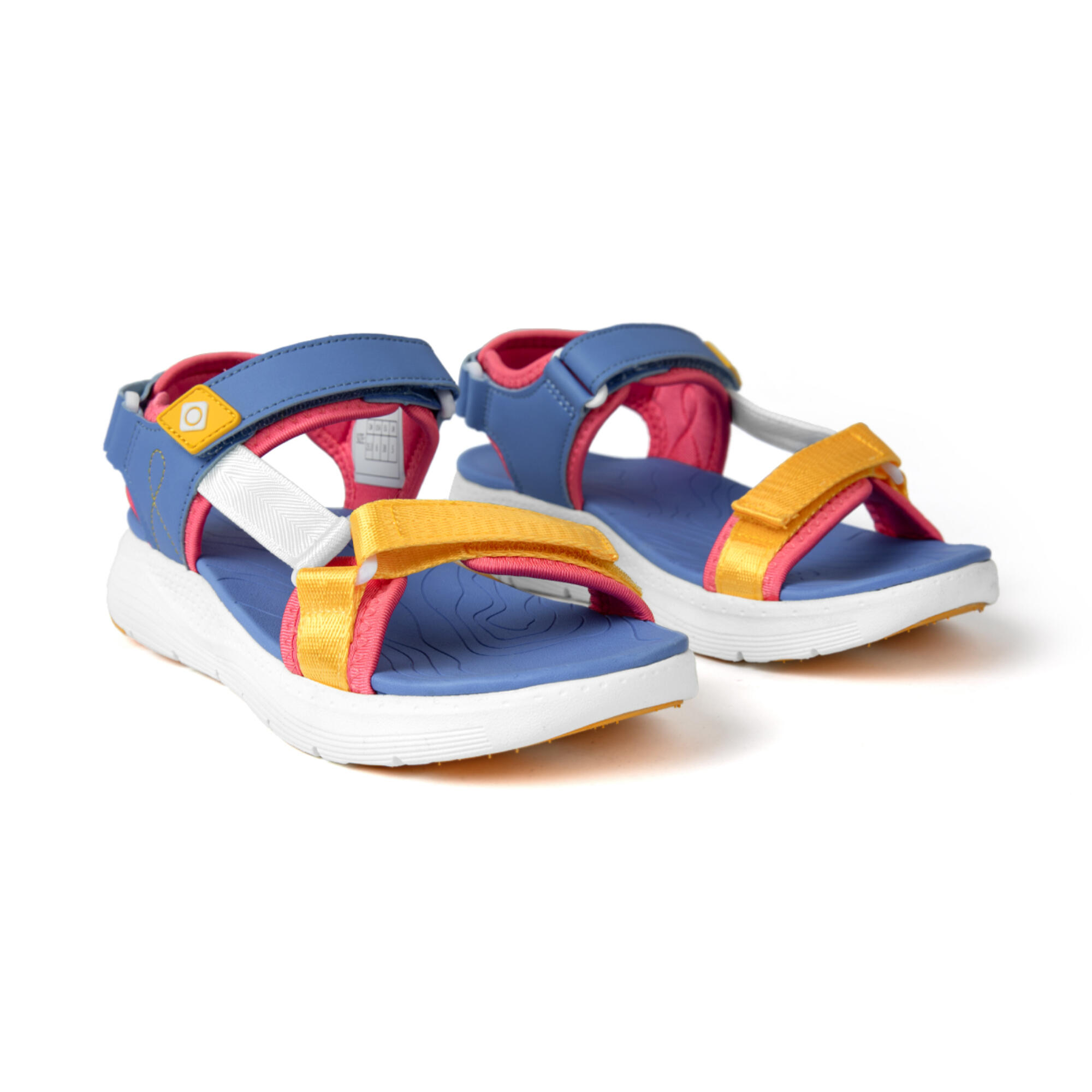 Sandalias de montaña Mujer Izas Poitiers azul multicolor 3/4