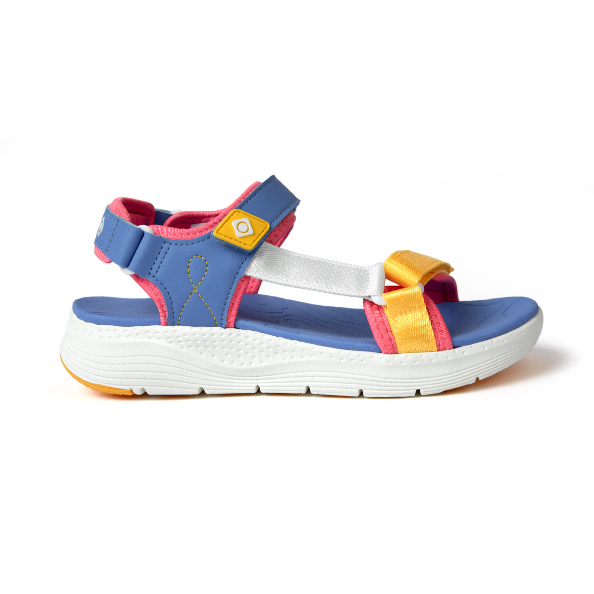Sandalias de montaña Mujer Izas Poitiers azul multicolor 1/4