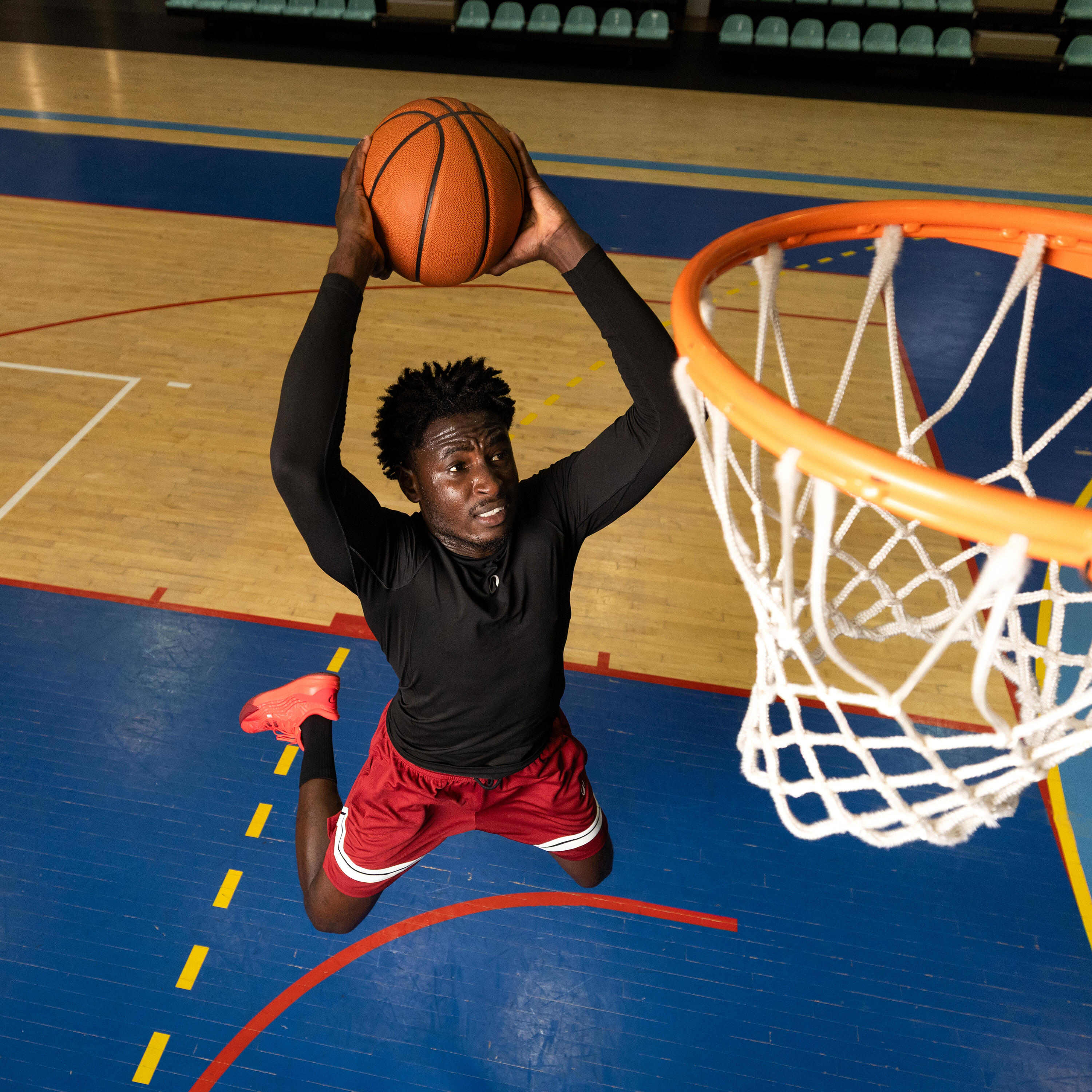 Unisex Long-Sleeved Basketball Base Layer Top, 900 8/9