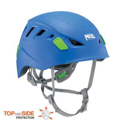 Casco arrampicata e ciclismo bambino PICCHU azzurro