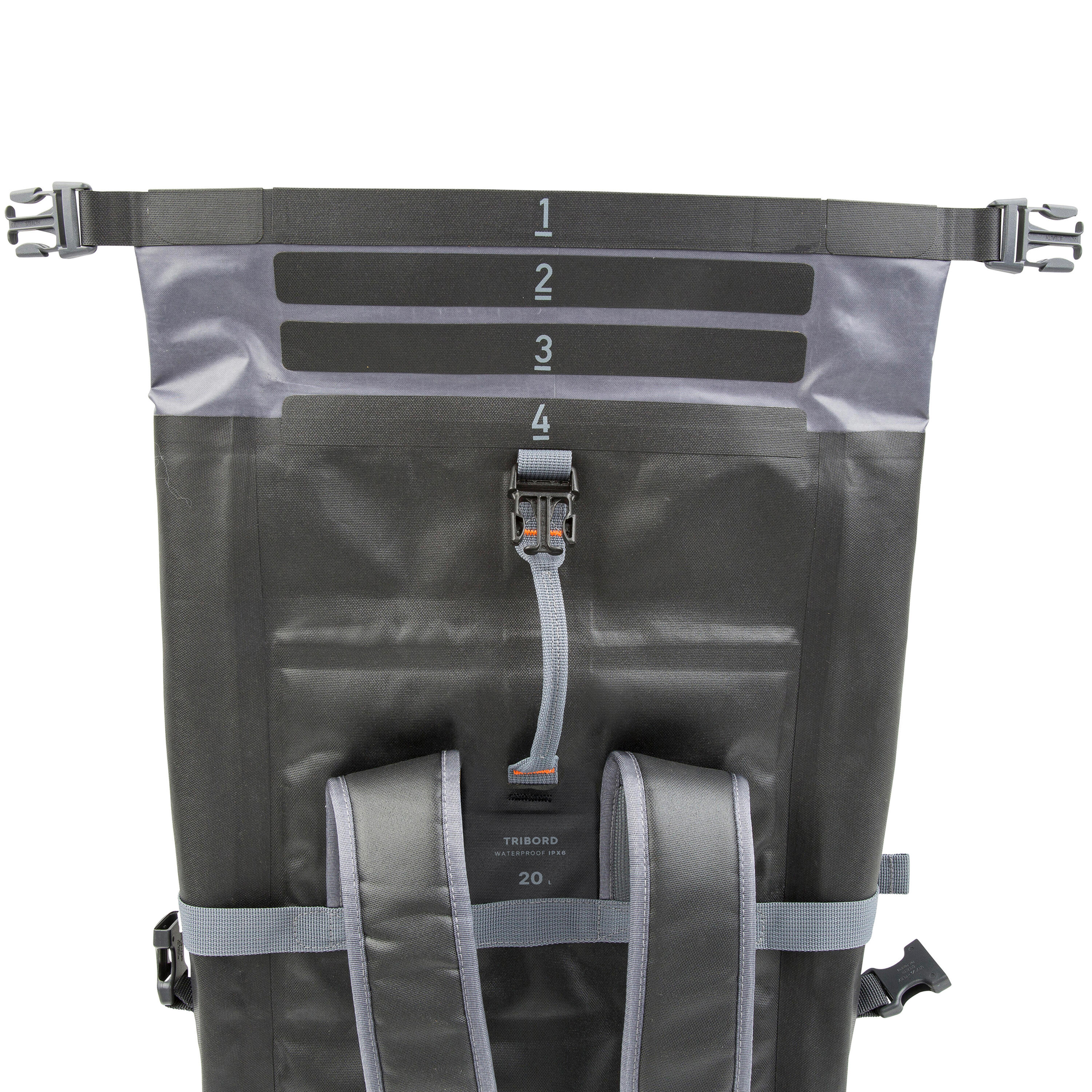 SAC À DOS ÉTANCHE 20 L NOIR 6/18