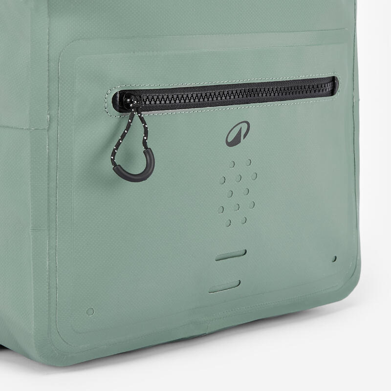 Rucsac etanș sporturi de apă 30 l, IPX6 500 kaki