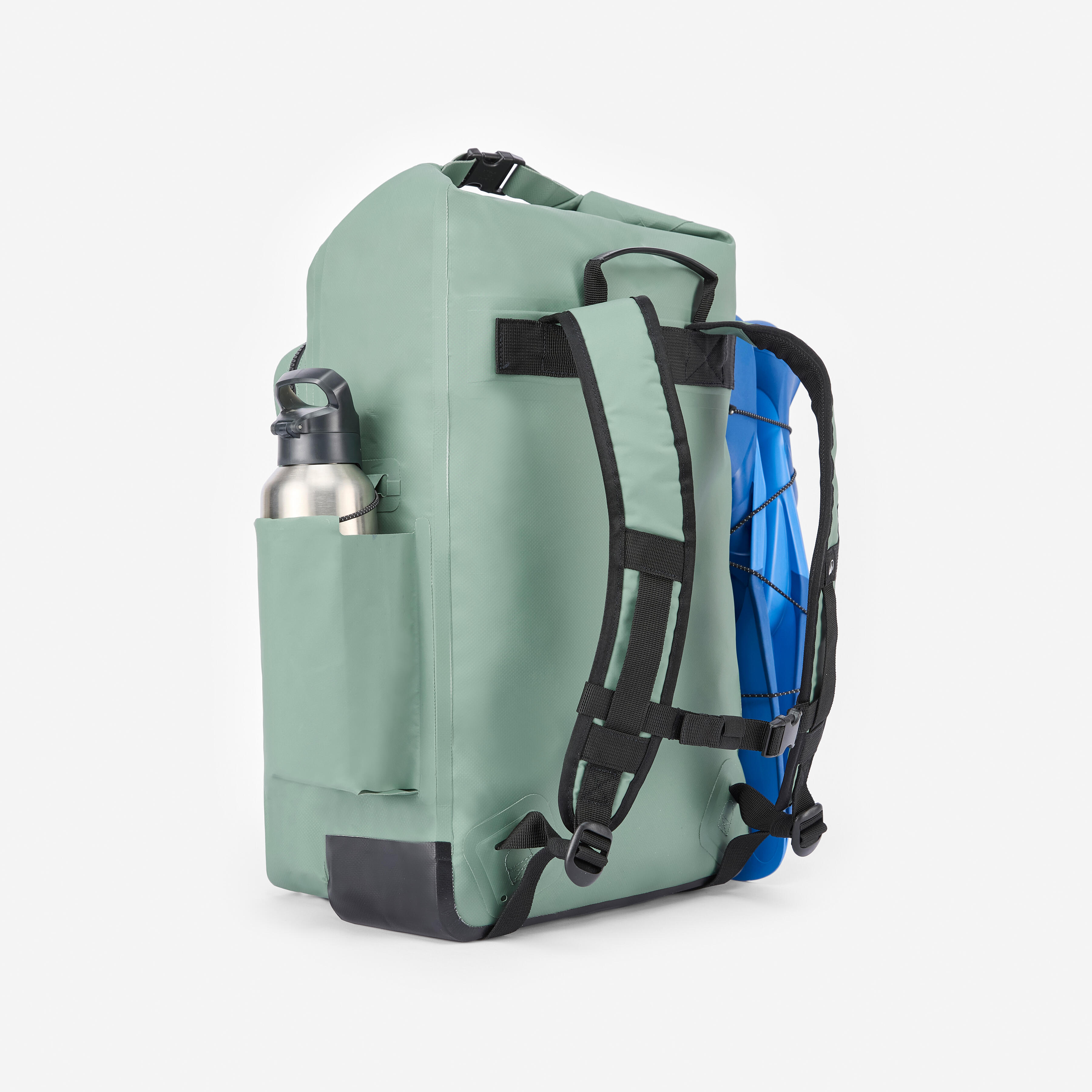 DECATHLON Vodotesný batoh na vodné športy 30 l IPX6 500 kaki bez · záber 4
