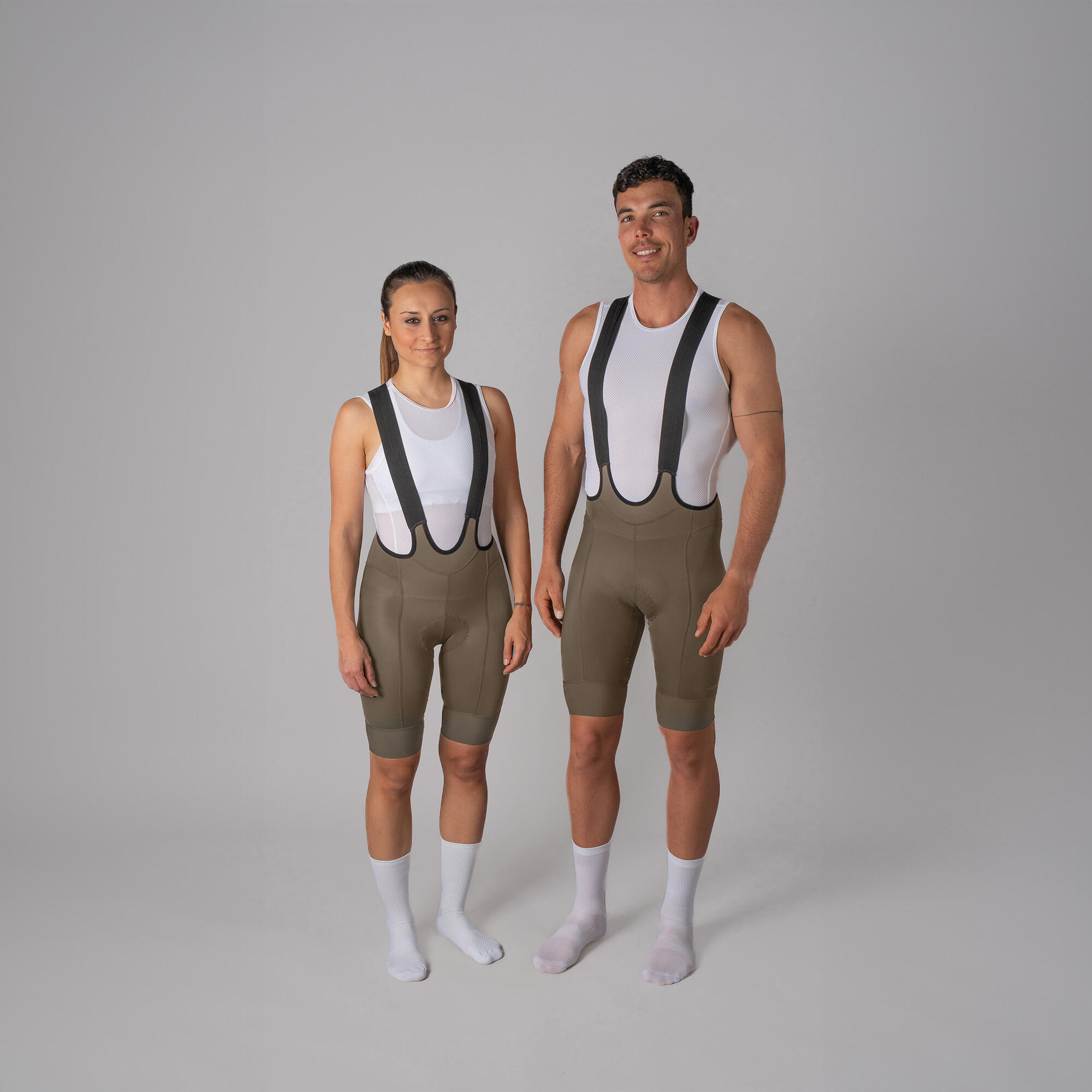 Culotte ciclismo corto Vestta Pro Essential Topo