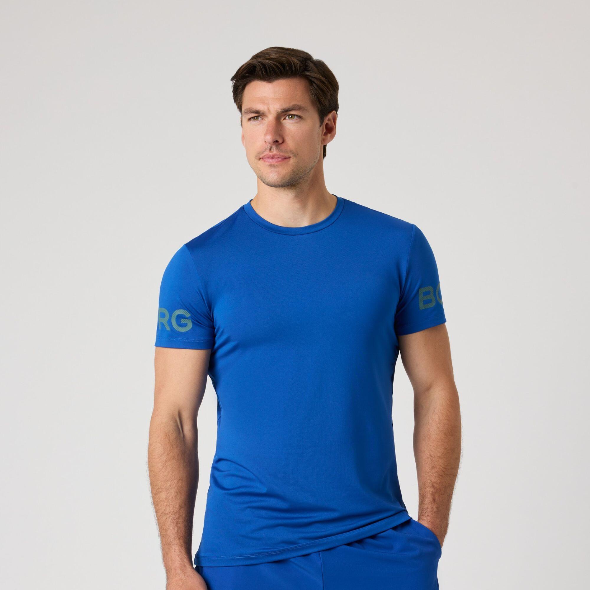Borg T-Shirt heren | Monaco blauw 2/4