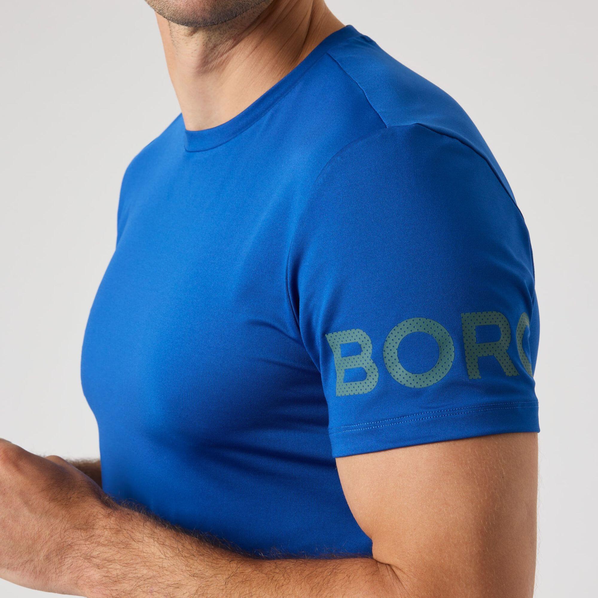 Borg T-Shirt heren | Monaco blauw 3/4