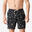 Șort de baie Boardshort surf semi-lung 18'' 100 Symbol Negru Bărbați