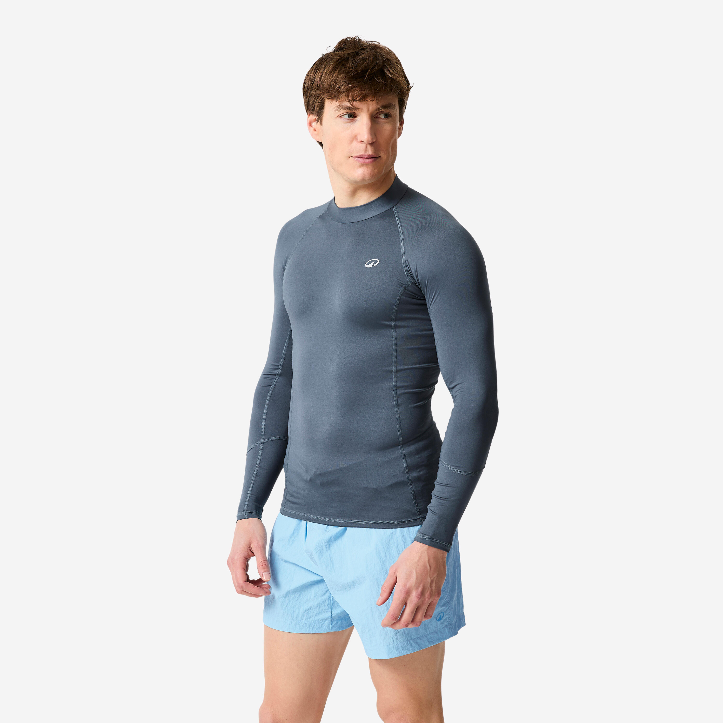 Chemise De Pêche Surf Style Homme Gris - Manches Longues UPF50 - Taille L