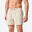 Șort de baie scurt Boardshort surf 15" 100 Șifonat Bej Bărbați