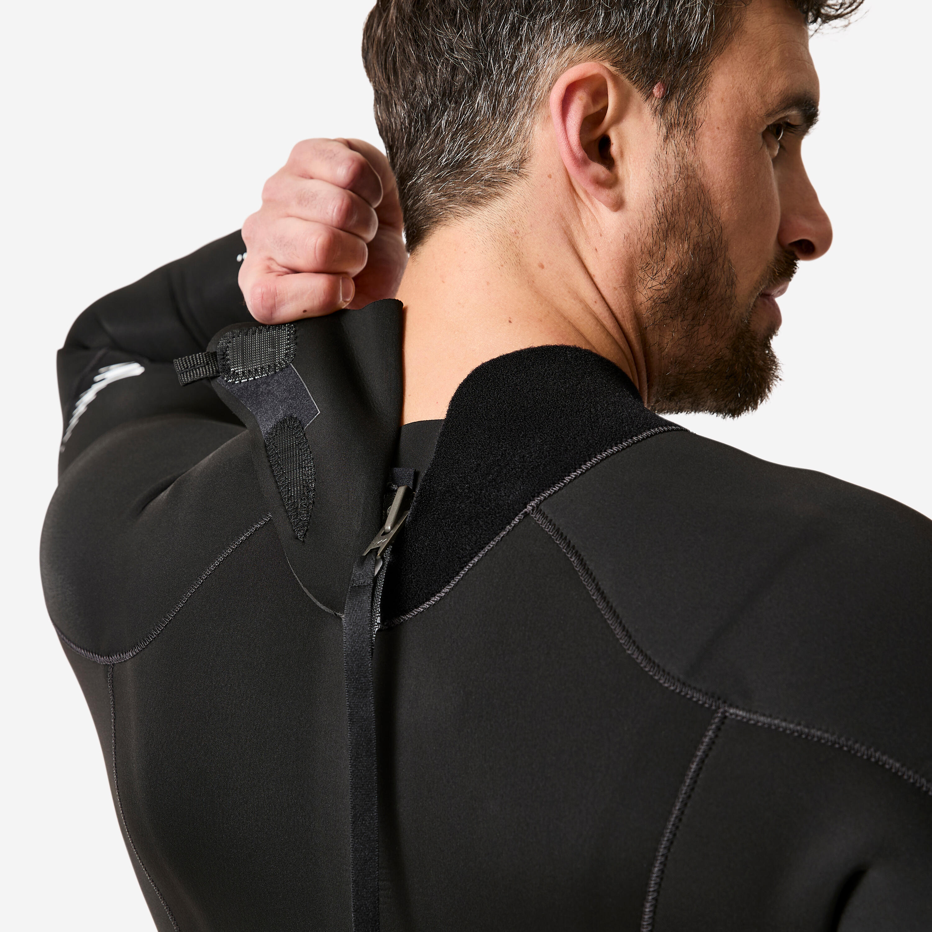 Neoprenanzug Surfen Herren Neopren 4/3 mm 500 schwarz 7/11