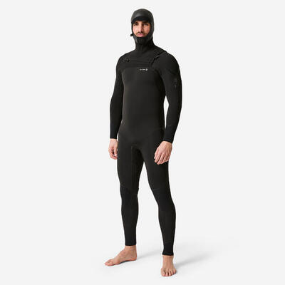 Tweedehands - surfwetsuit voor heren 900 neopreen 5/4 mm kap