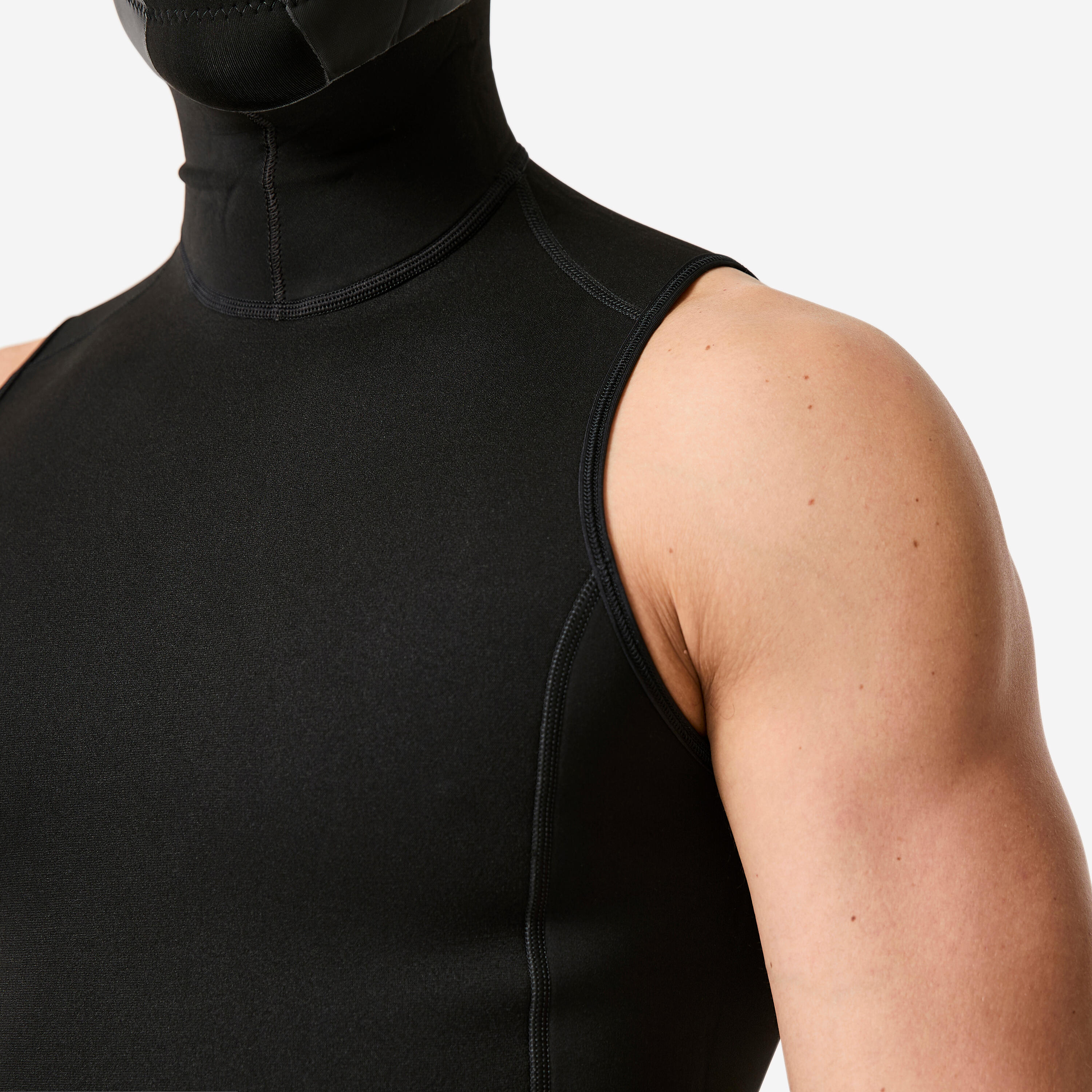 Top néoprène 1 mm avec cagoule surf 2 mm intégrée 3/7