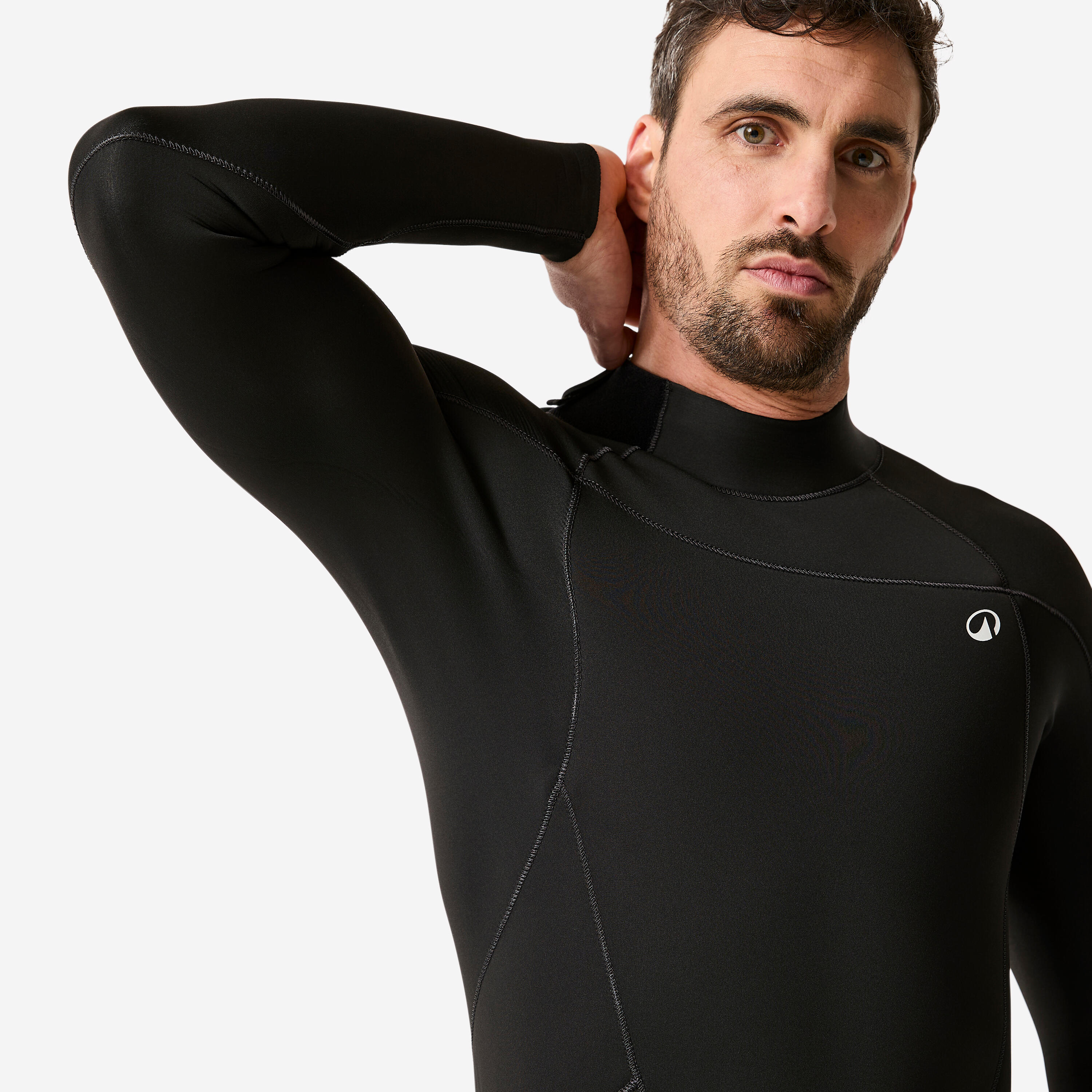 Neoprenanzug Surfen Herren Neopren 4/3 mm 500 schwarz 3/11