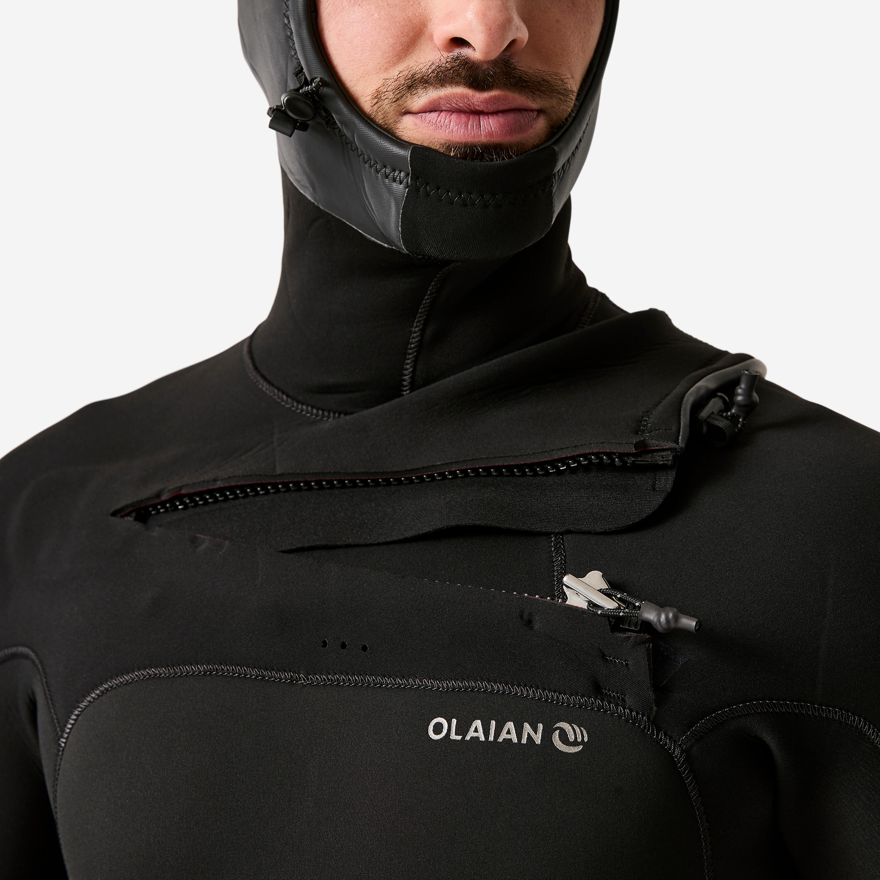 Neoprenanzug Surfen 900 5/4 mm mit Kopfhaube Herren. 9/14